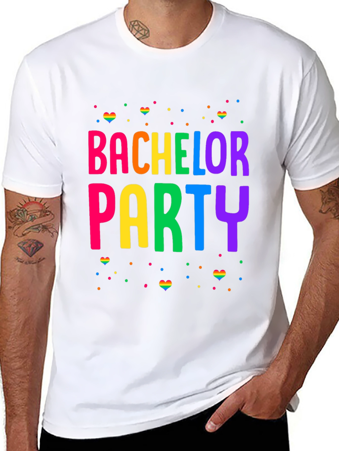 Bachelor Party Rainbow Pride T-Shirt