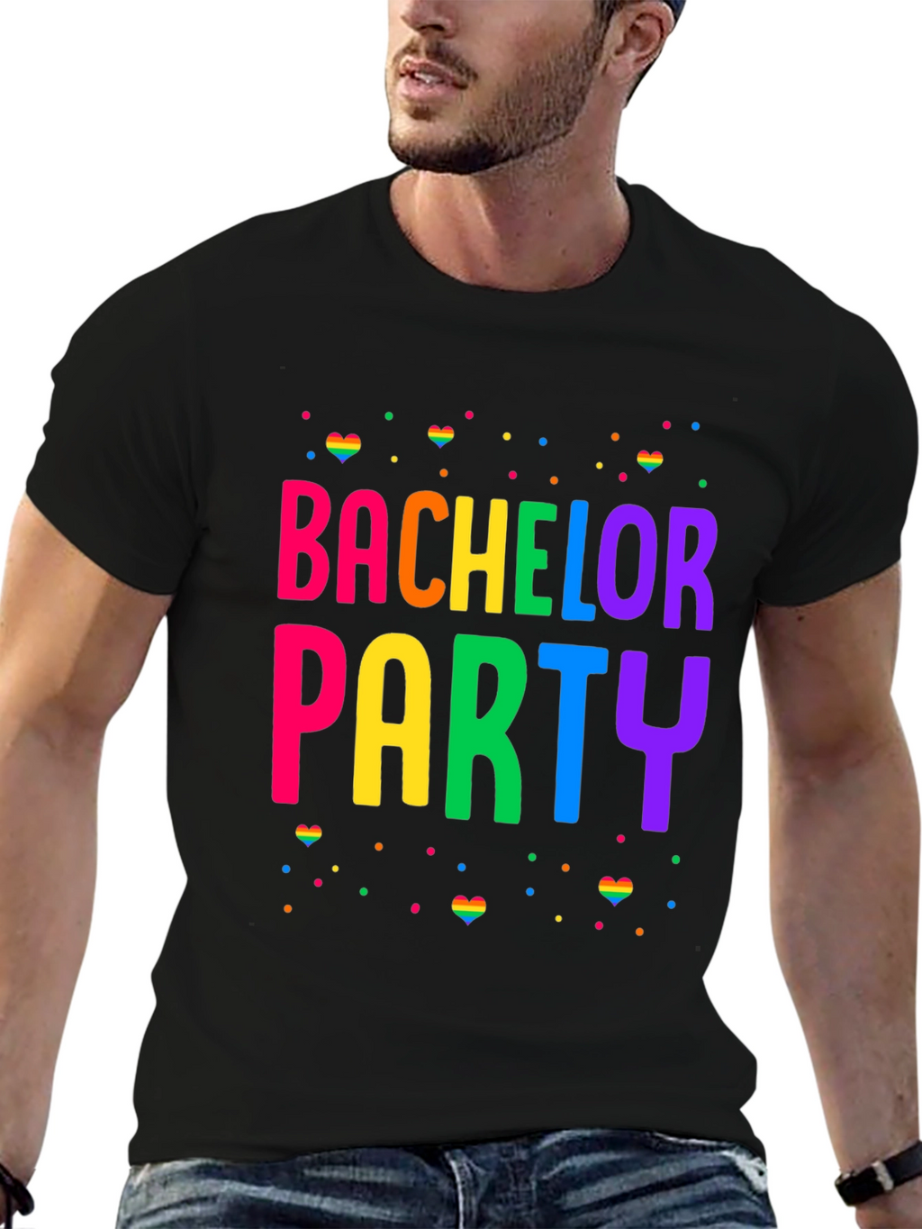 Bachelor Party Rainbow Pride T-Shirt