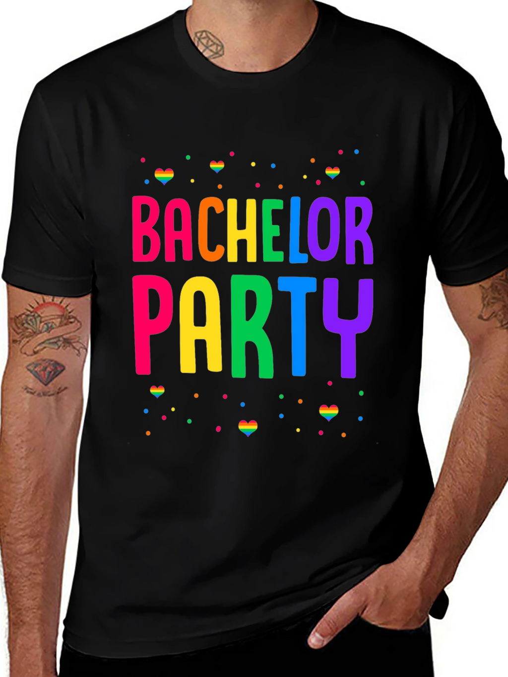 Bachelor Party Rainbow Pride T-Shirt