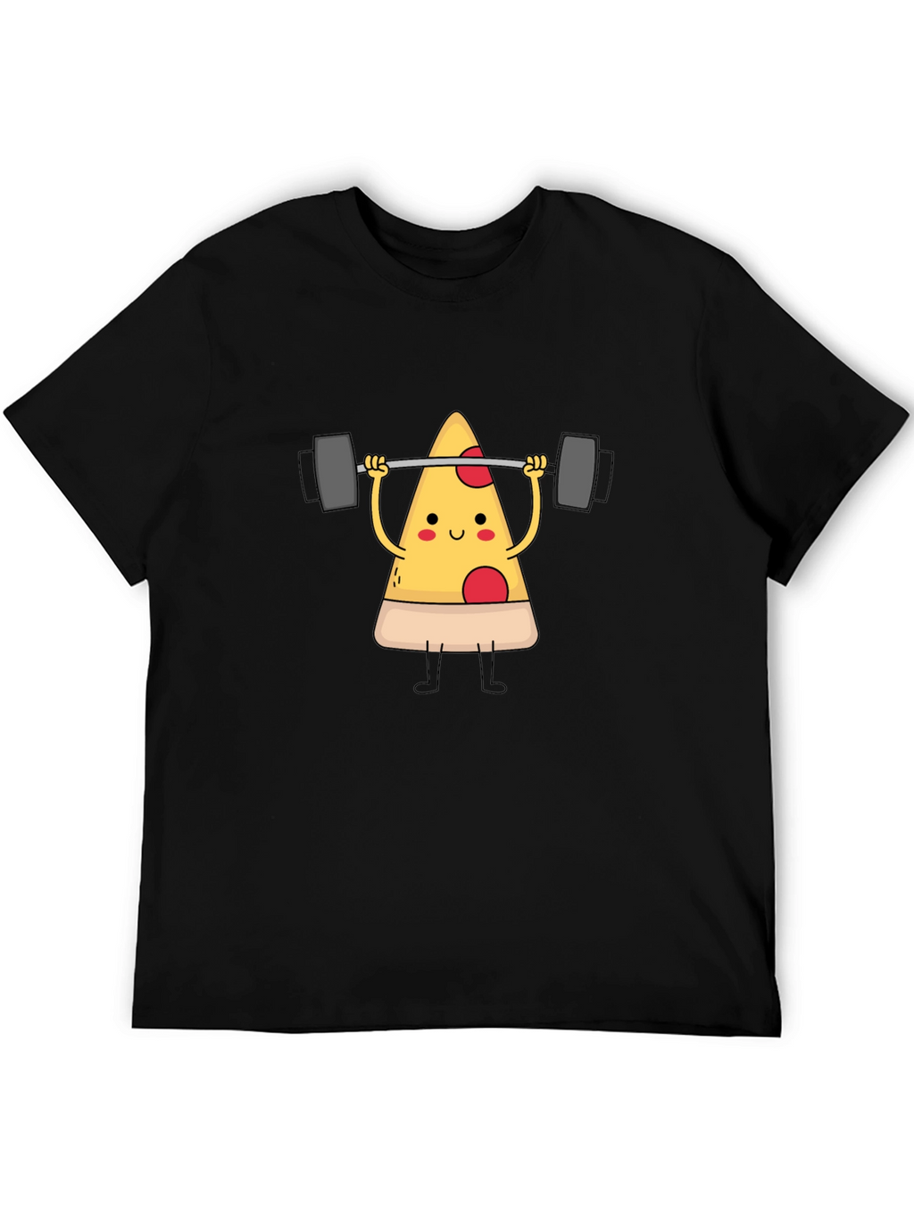 Pizza Lifting Barbell Graphic T-Shirt