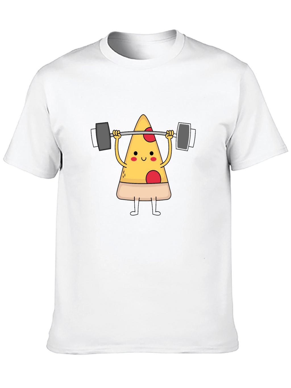 Pizza Lifting Barbell Graphic T-Shirt