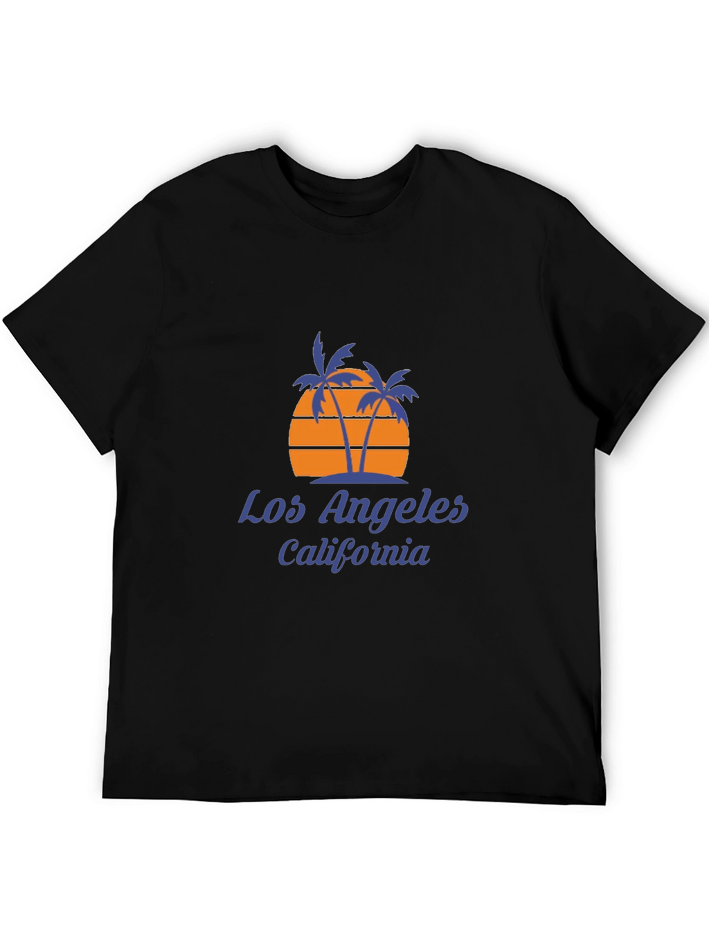 Los Angeles California Palm Tree Sunset Graphic Tee