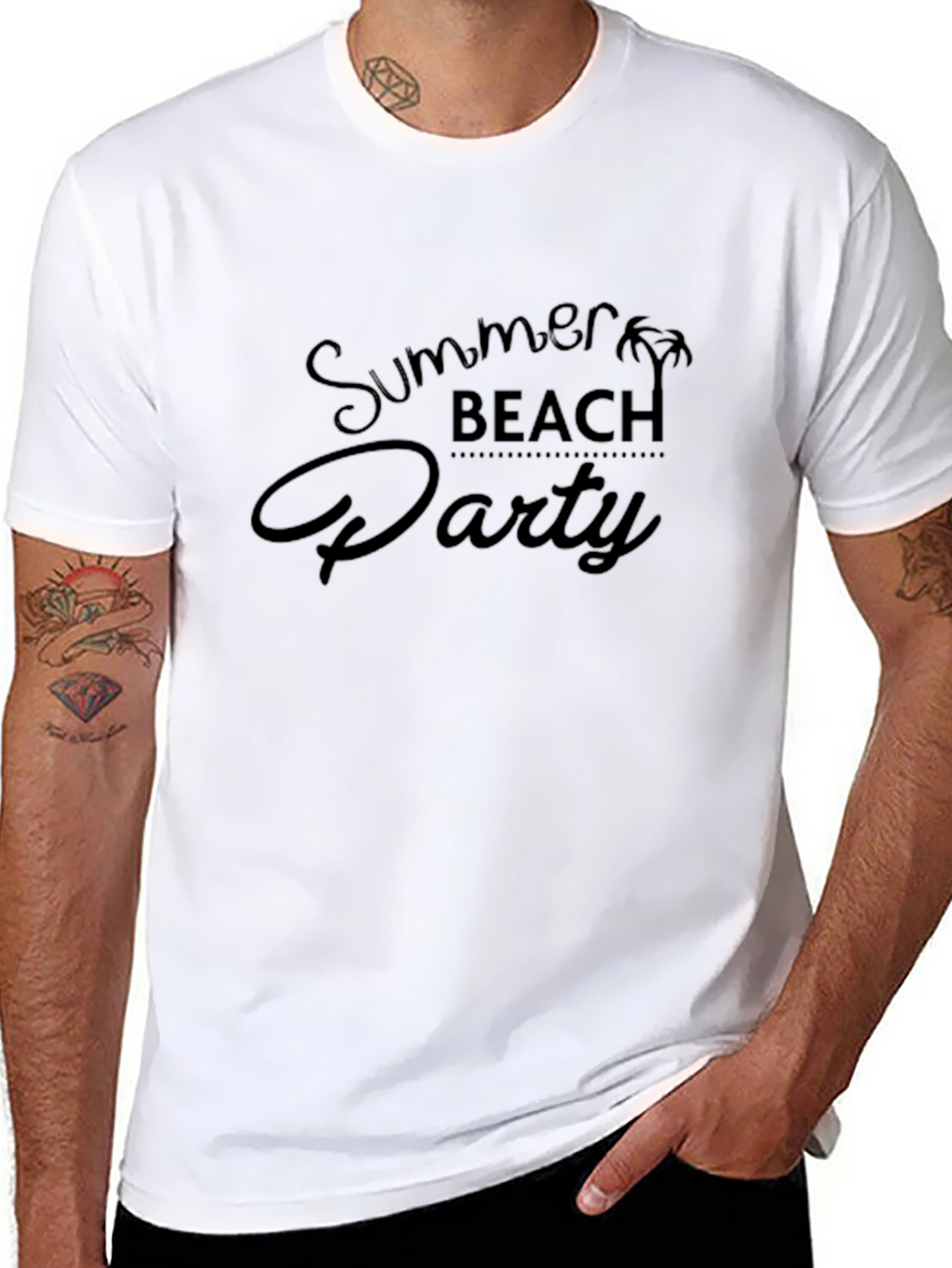 Summer Beach Party Black T-Shirt