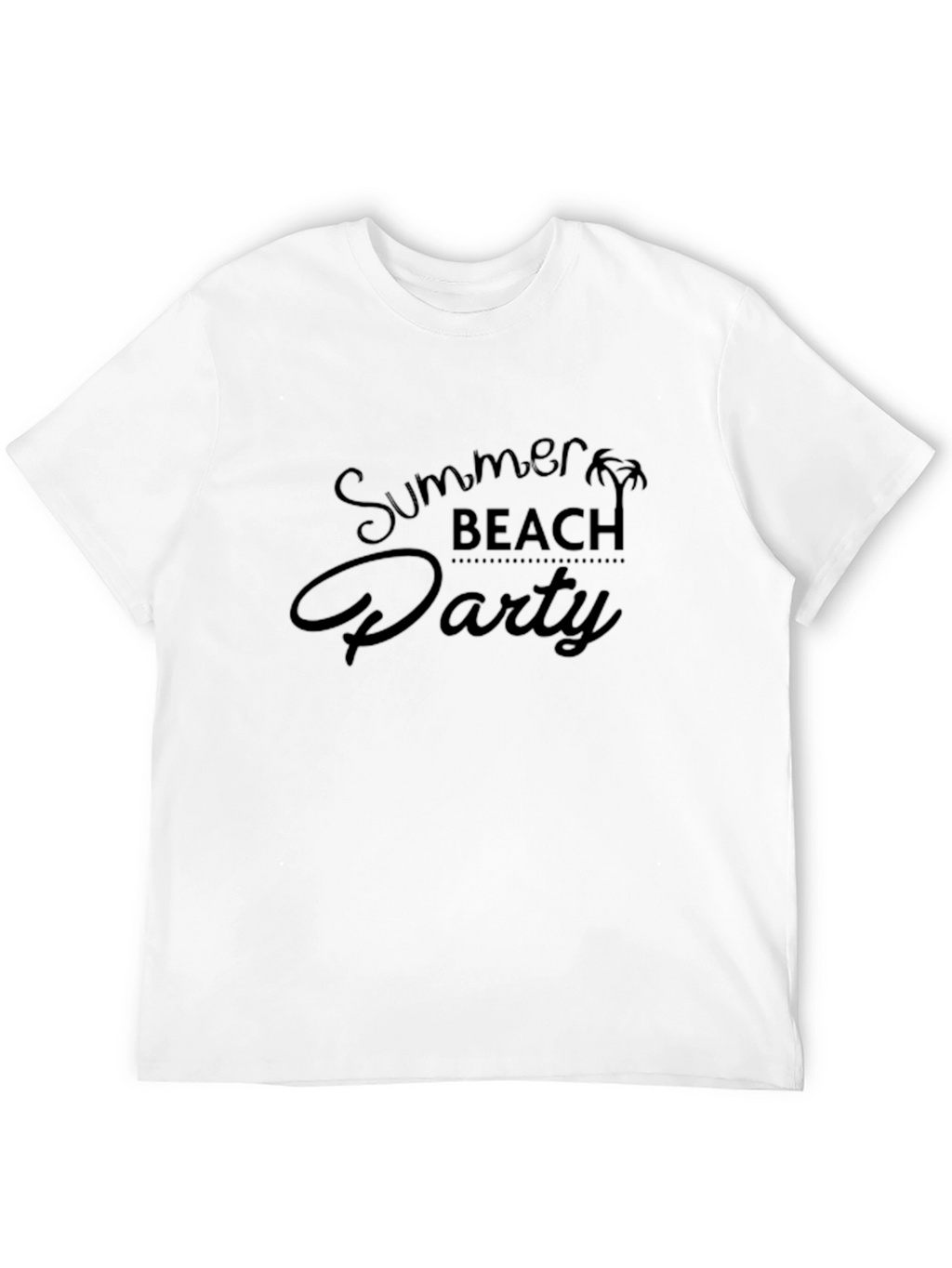 Summer Beach Party Black T-Shirt