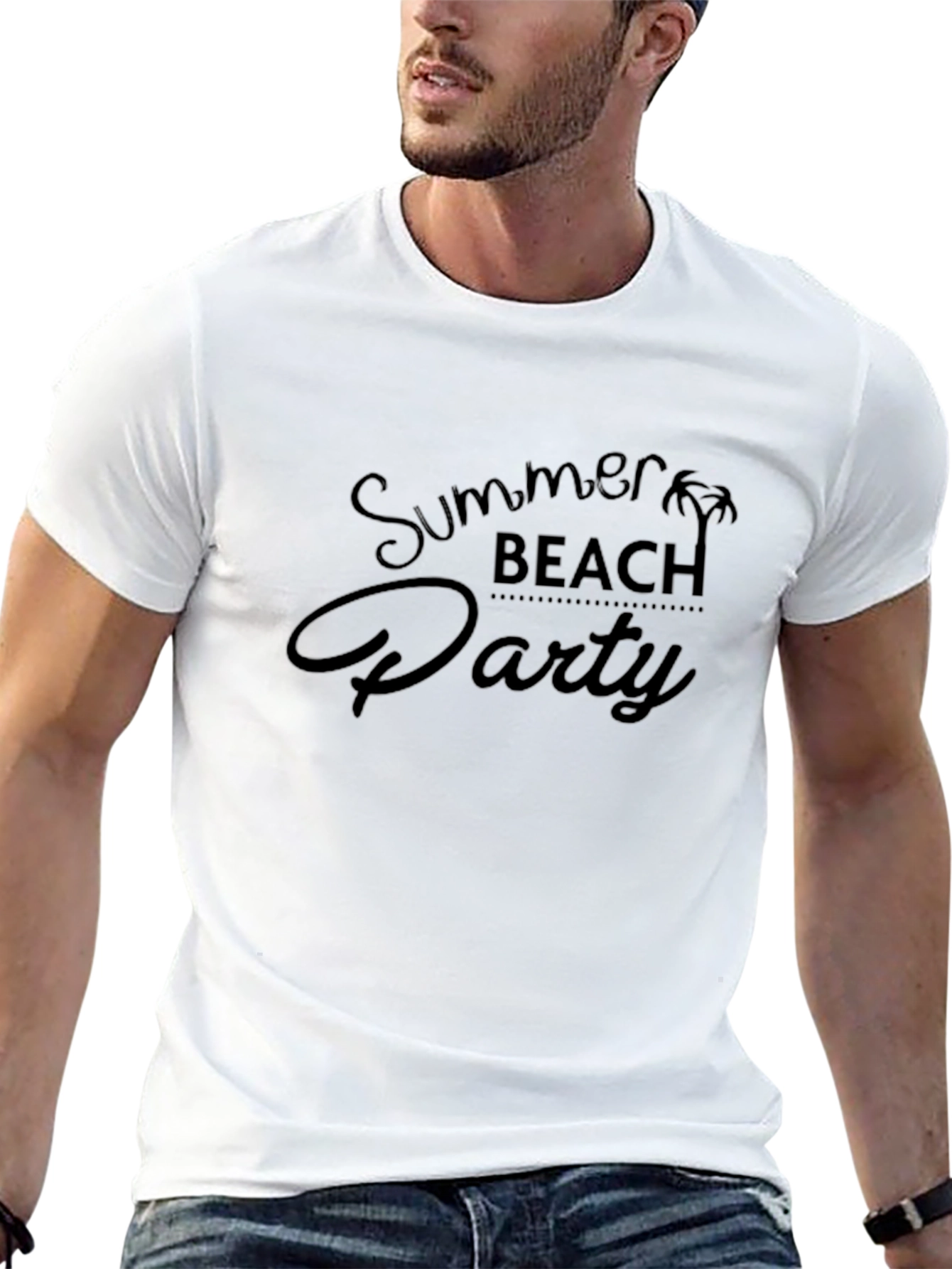 Summer Beach Party Black T-Shirt