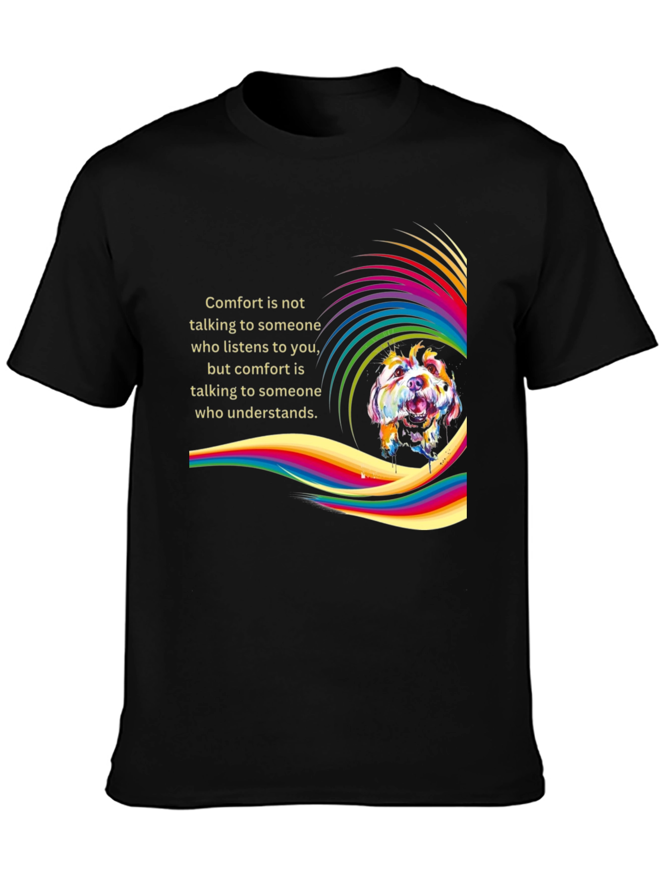 Comfort Dog T-Shirt - Stylish Graphic Tee for Pet Lovers