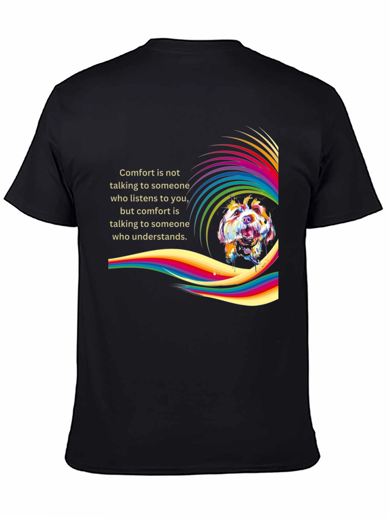 Comfort Dog T-Shirt - Stylish Graphic Tee for Pet Lovers