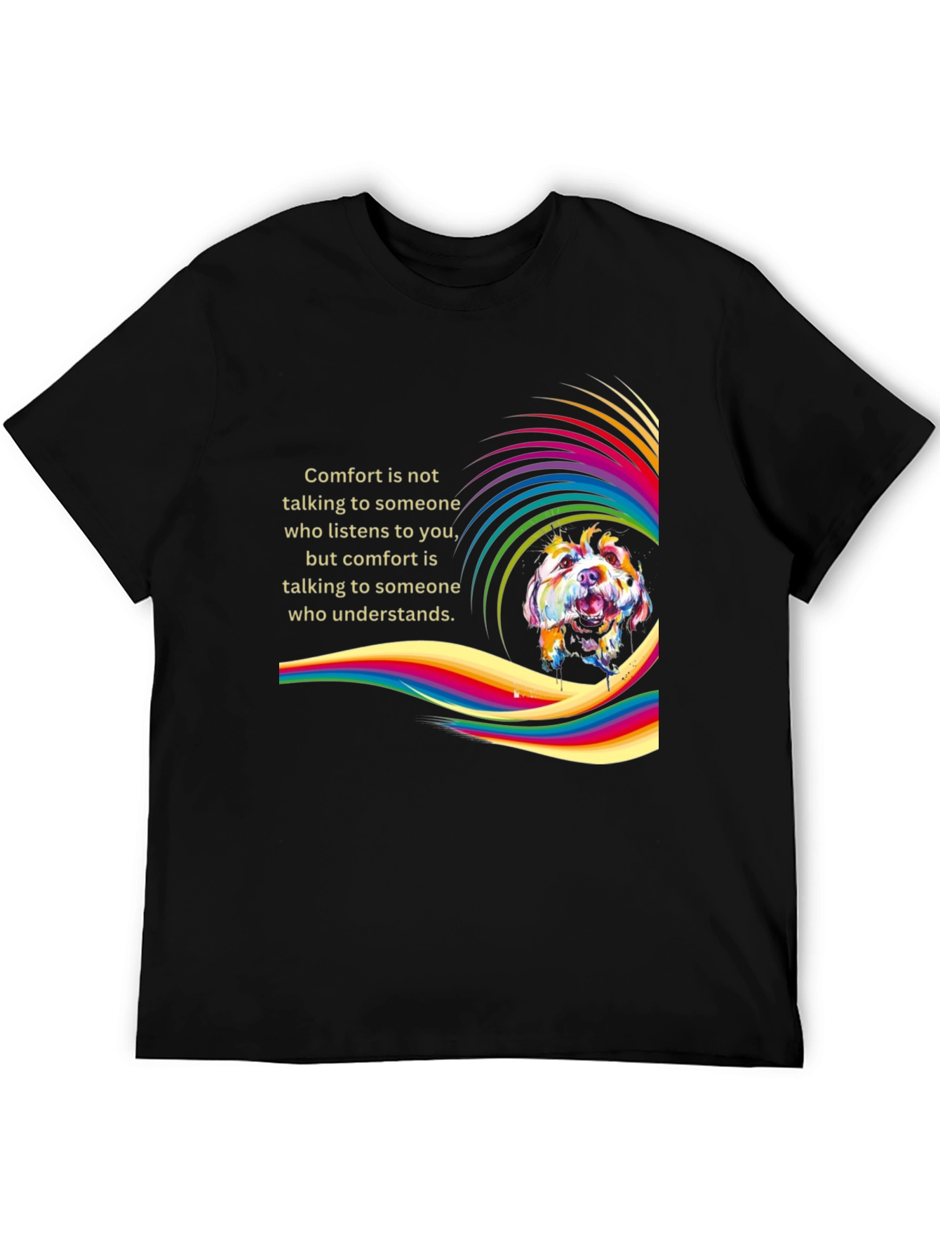Comfort Dog T-Shirt - Stylish Graphic Tee for Pet Lovers