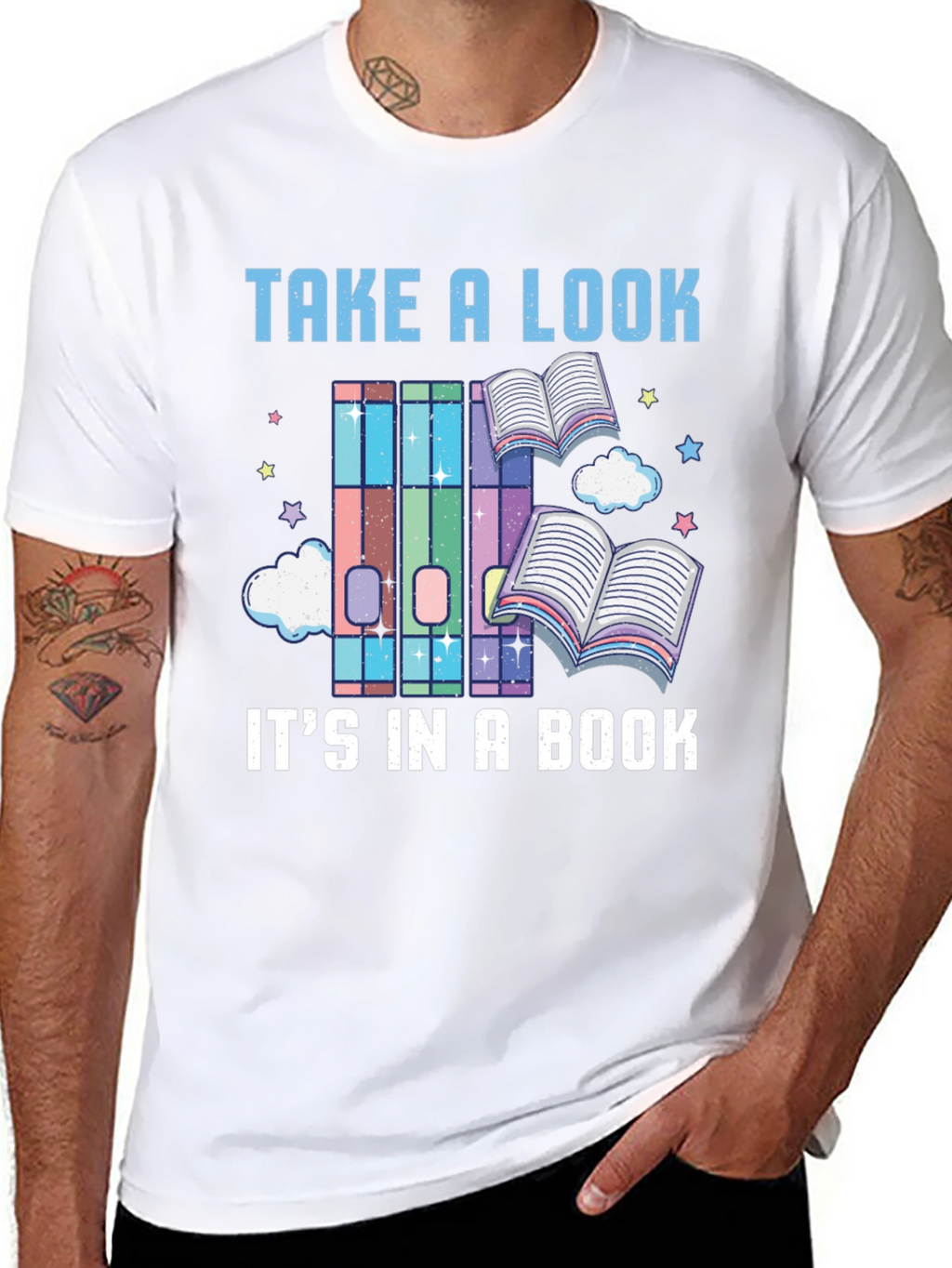 Take a Look Its in a Book Novelty T-Shirt