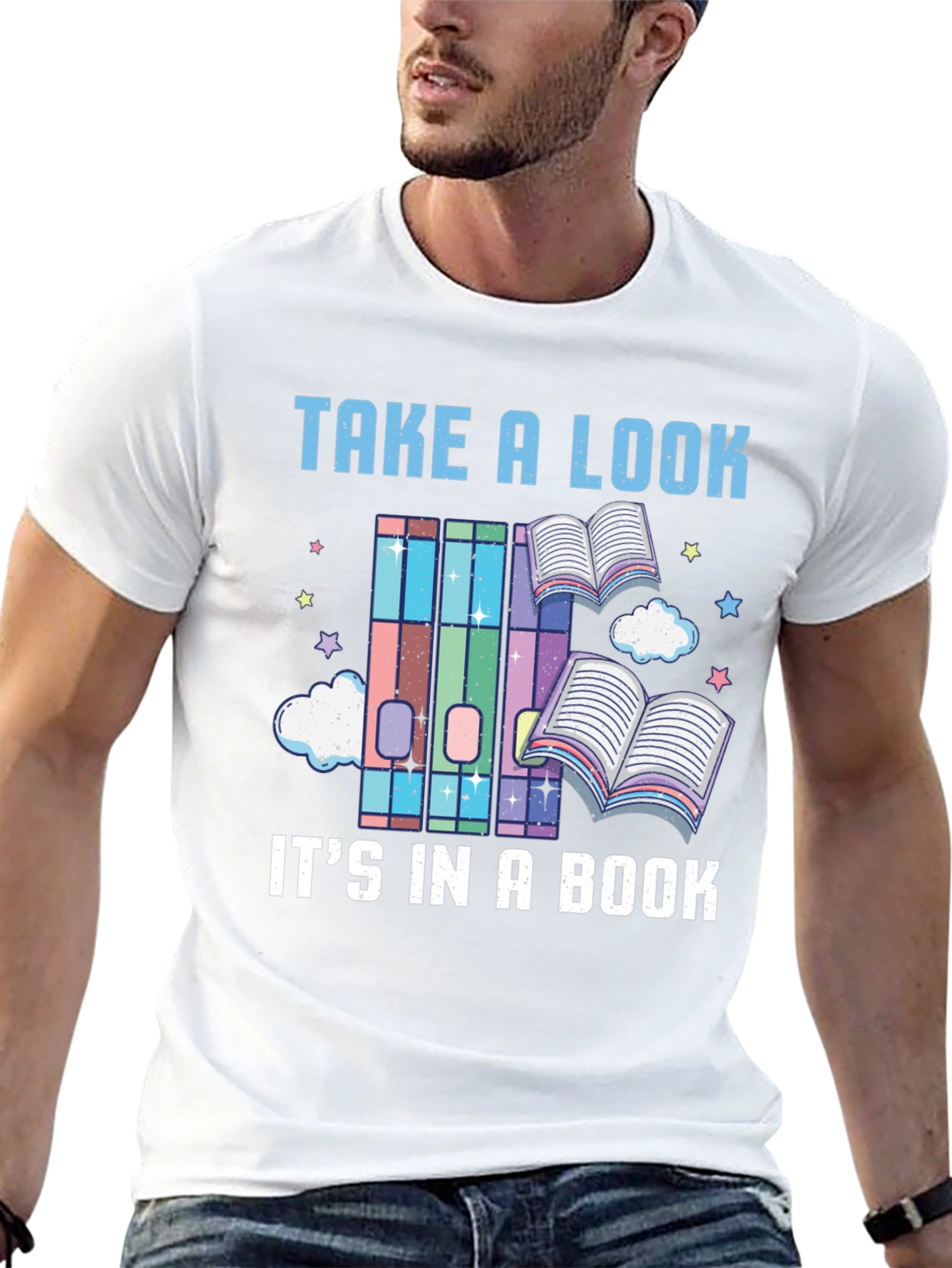 Take a Look Its in a Book Novelty T-Shirt