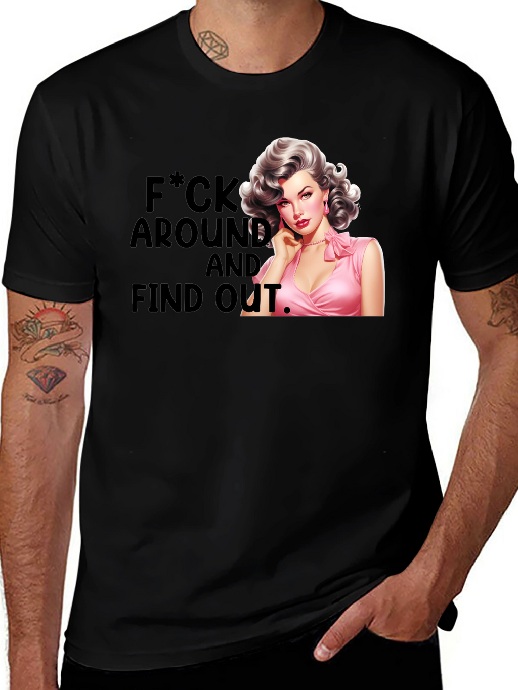 Retro Pin-Up F*ck Around and Find Out T-Shirt