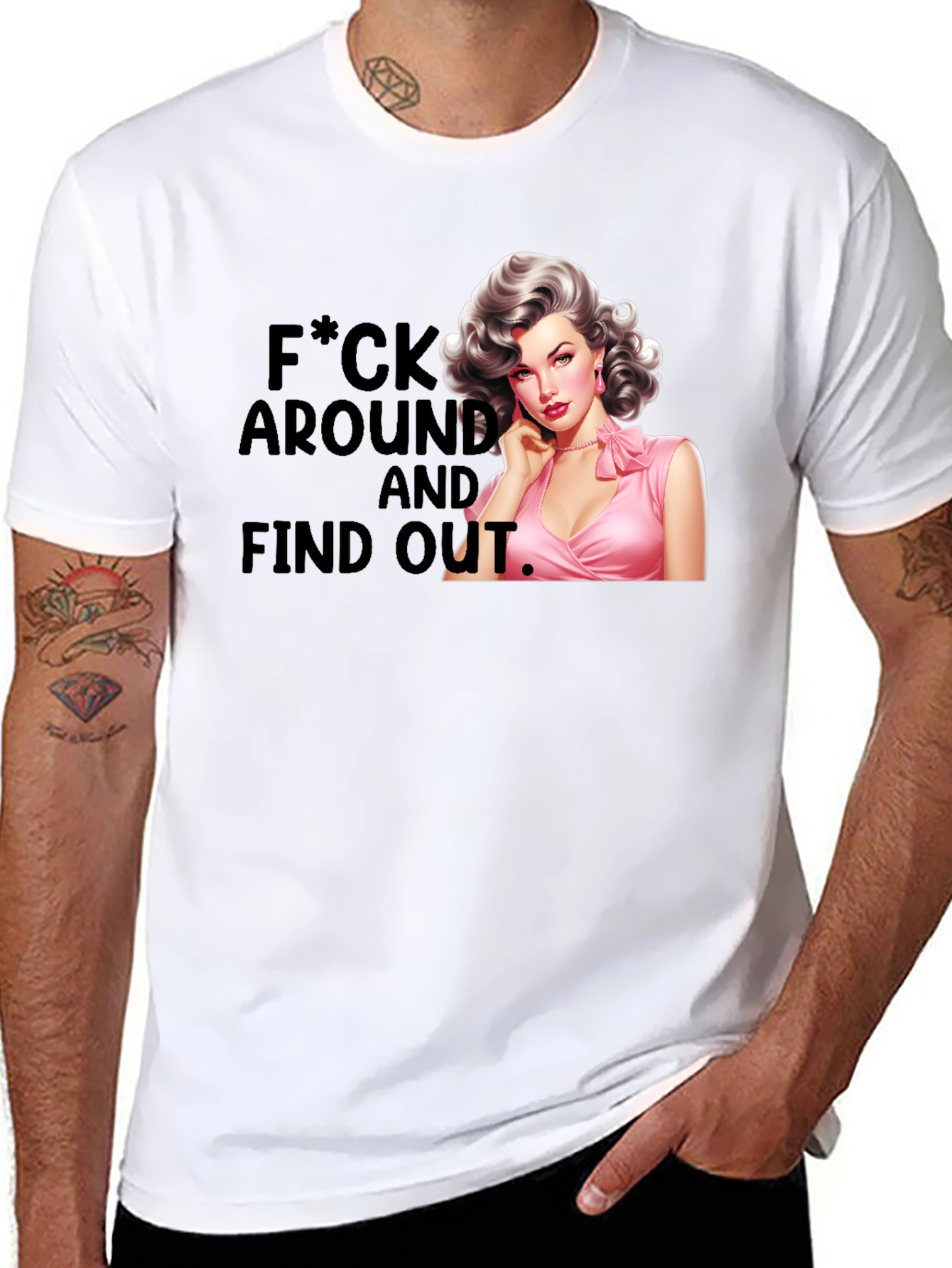 Retro Pin-Up F*ck Around and Find Out T-Shirt