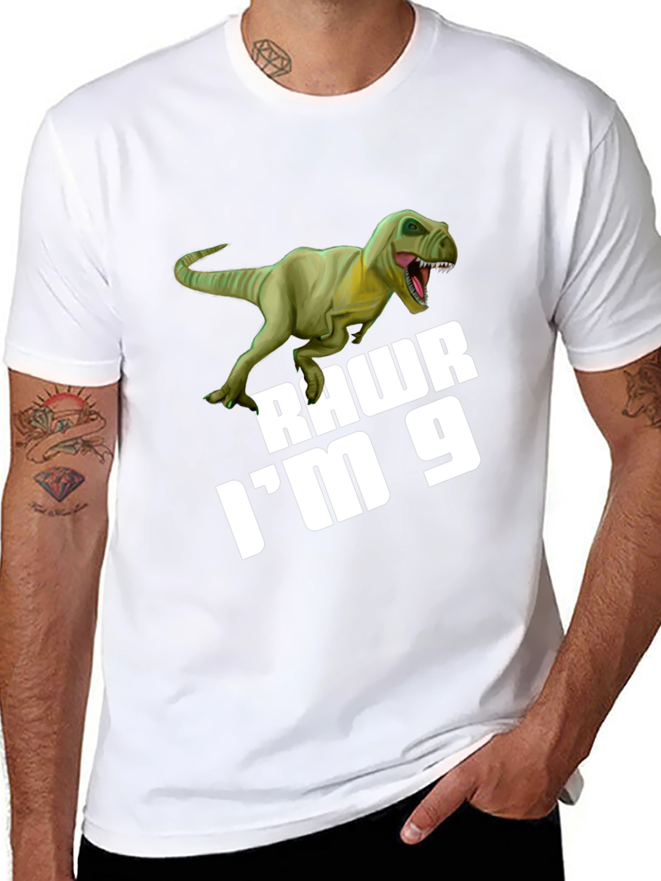 Rawr Im 9 T-Rex Birthday T-Shirt