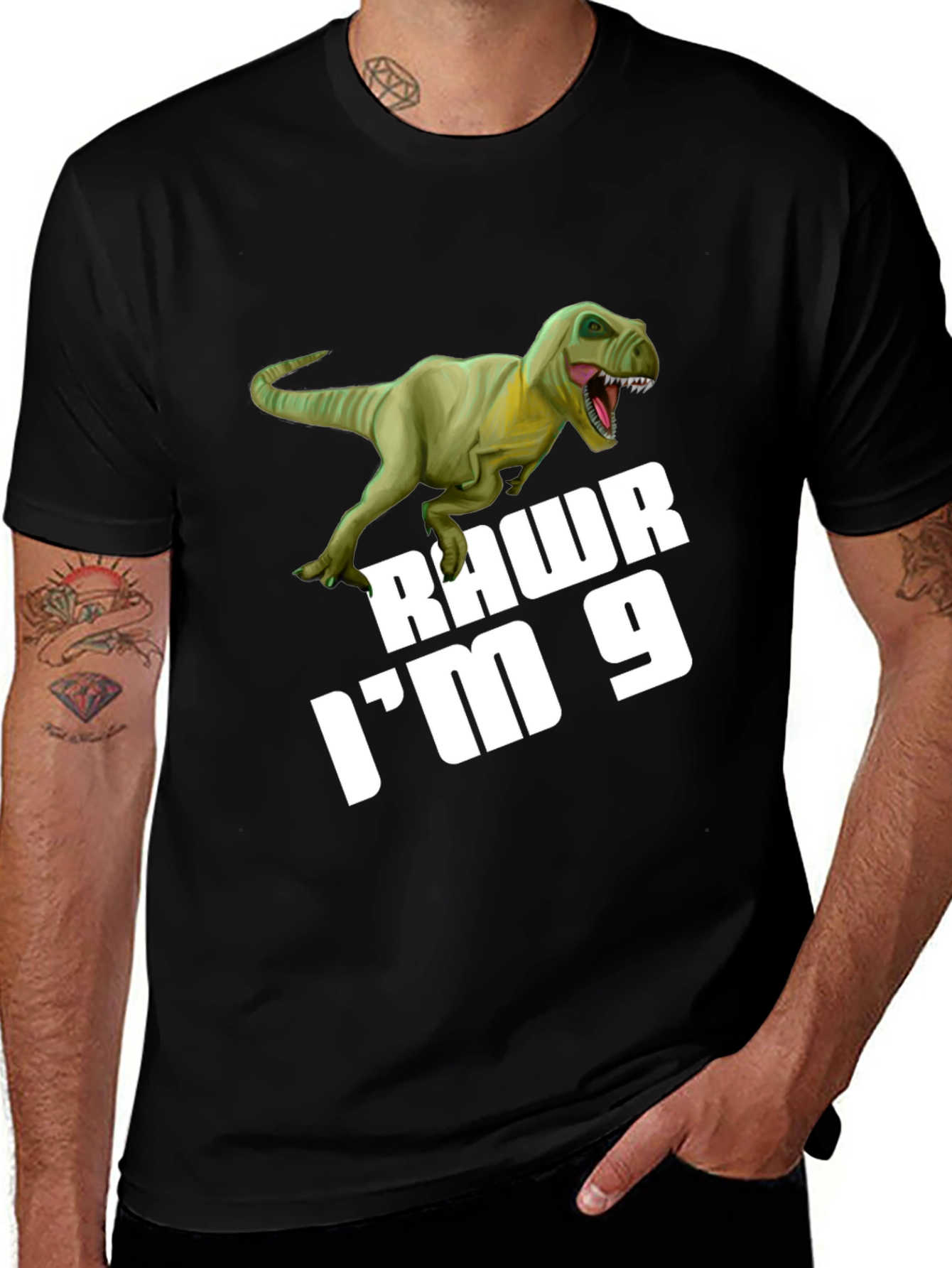Rawr Im 9 T-Rex Birthday T-Shirt