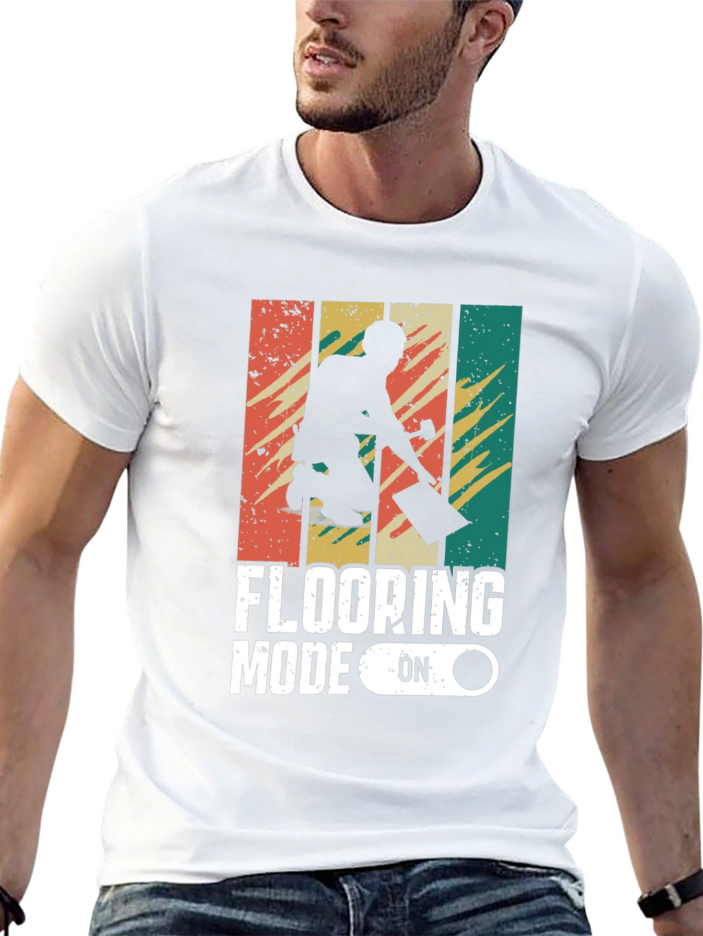 Flooring Mode On Retro Graphic Tee
