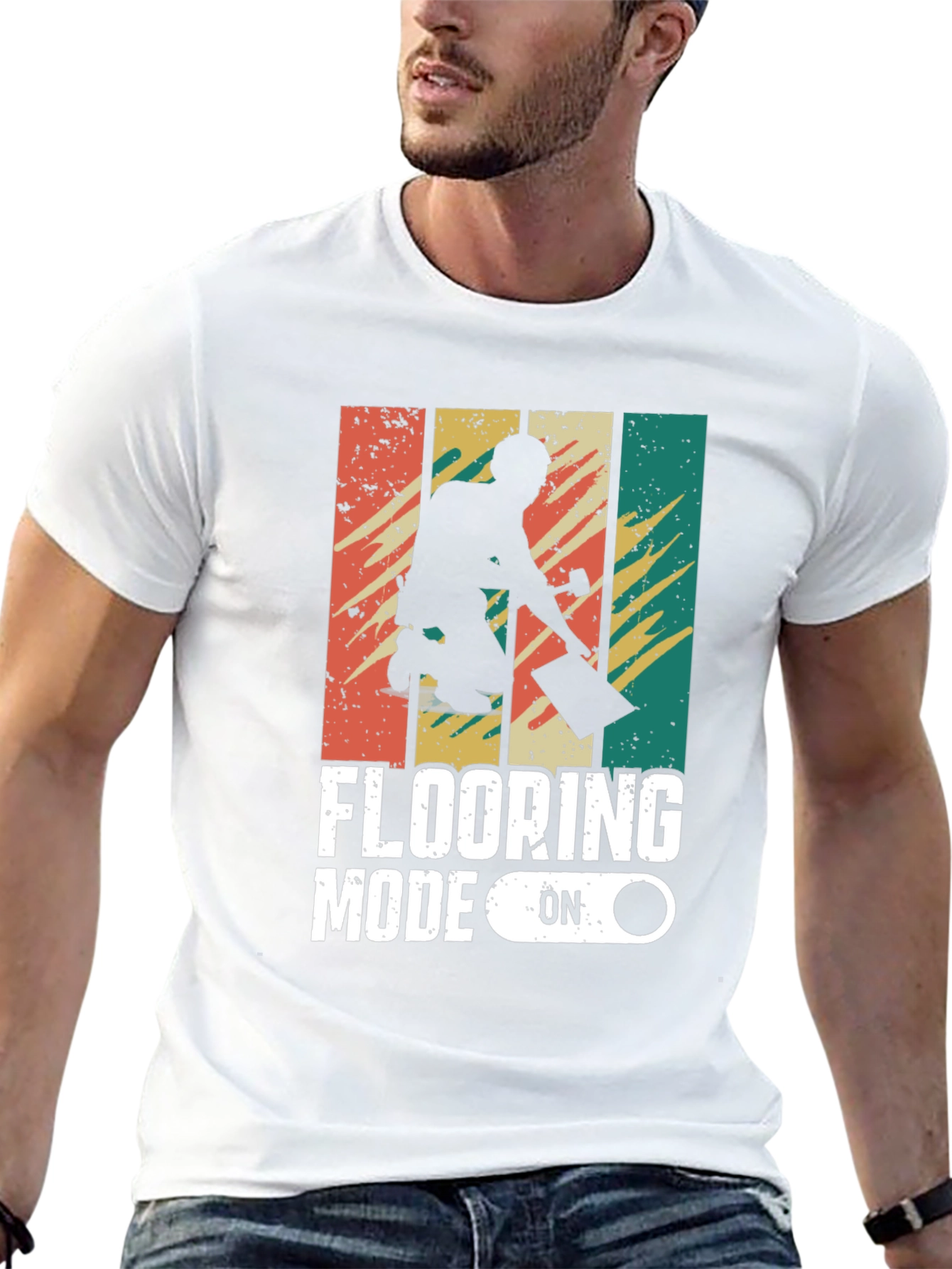 Flooring Mode On Retro Graphic Tee