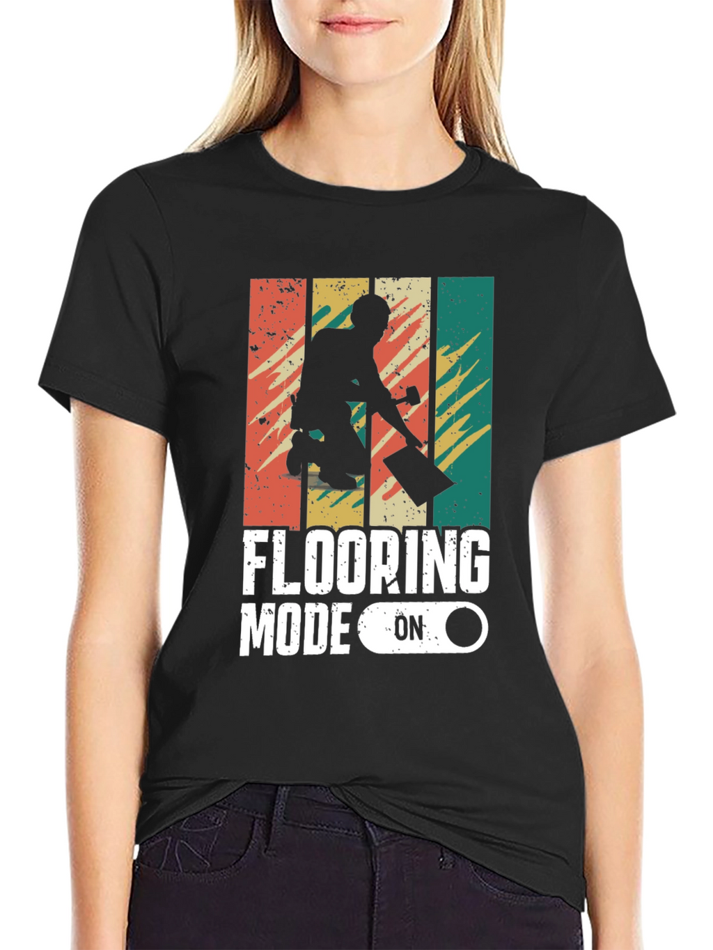 Flooring Mode On Retro Graphic Tee