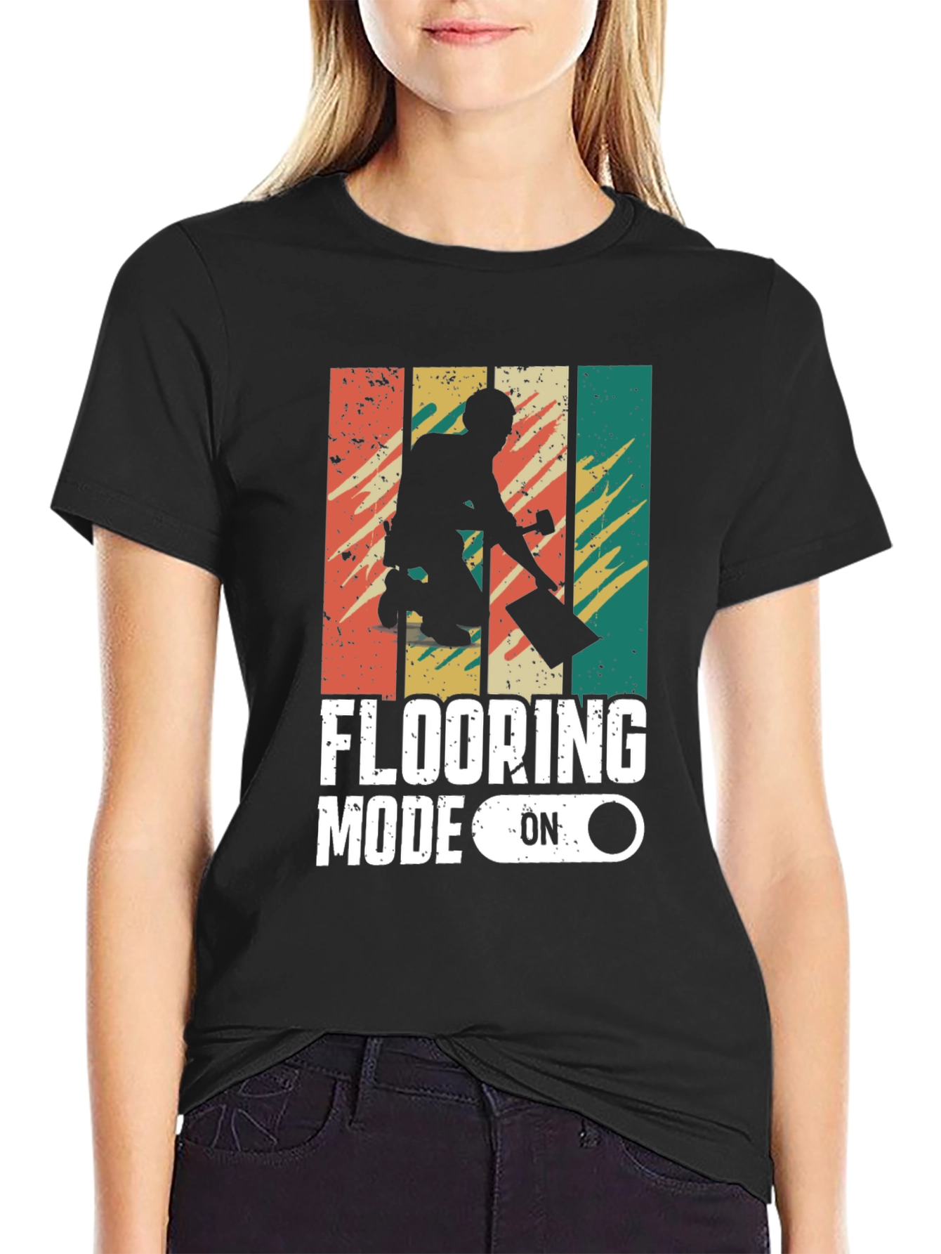 Flooring Mode On Retro Graphic Tee