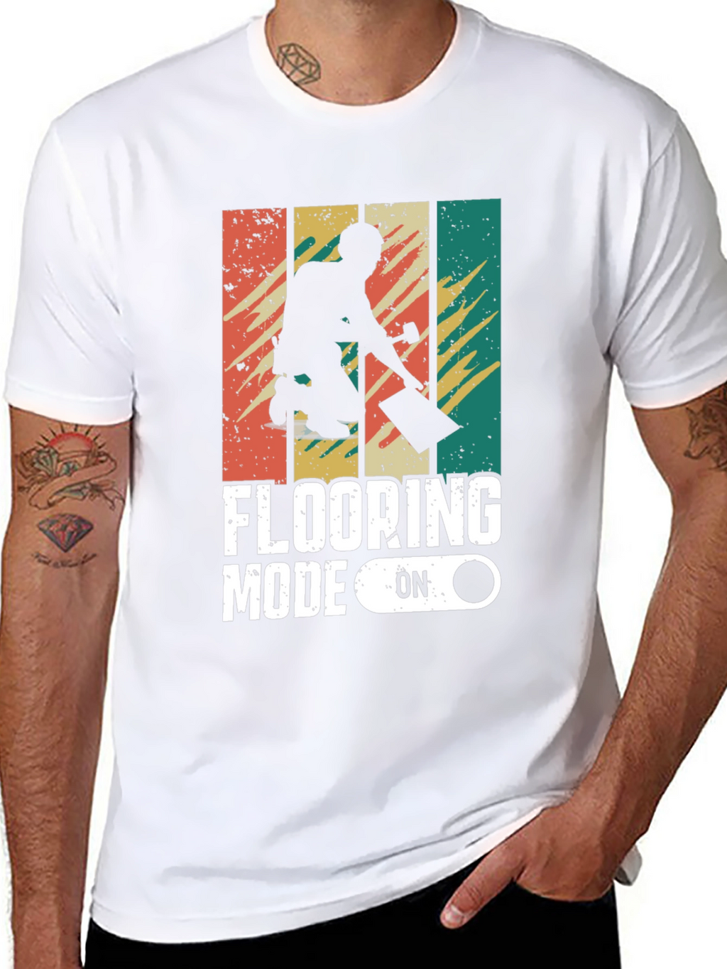 Flooring Mode On Retro Graphic Tee