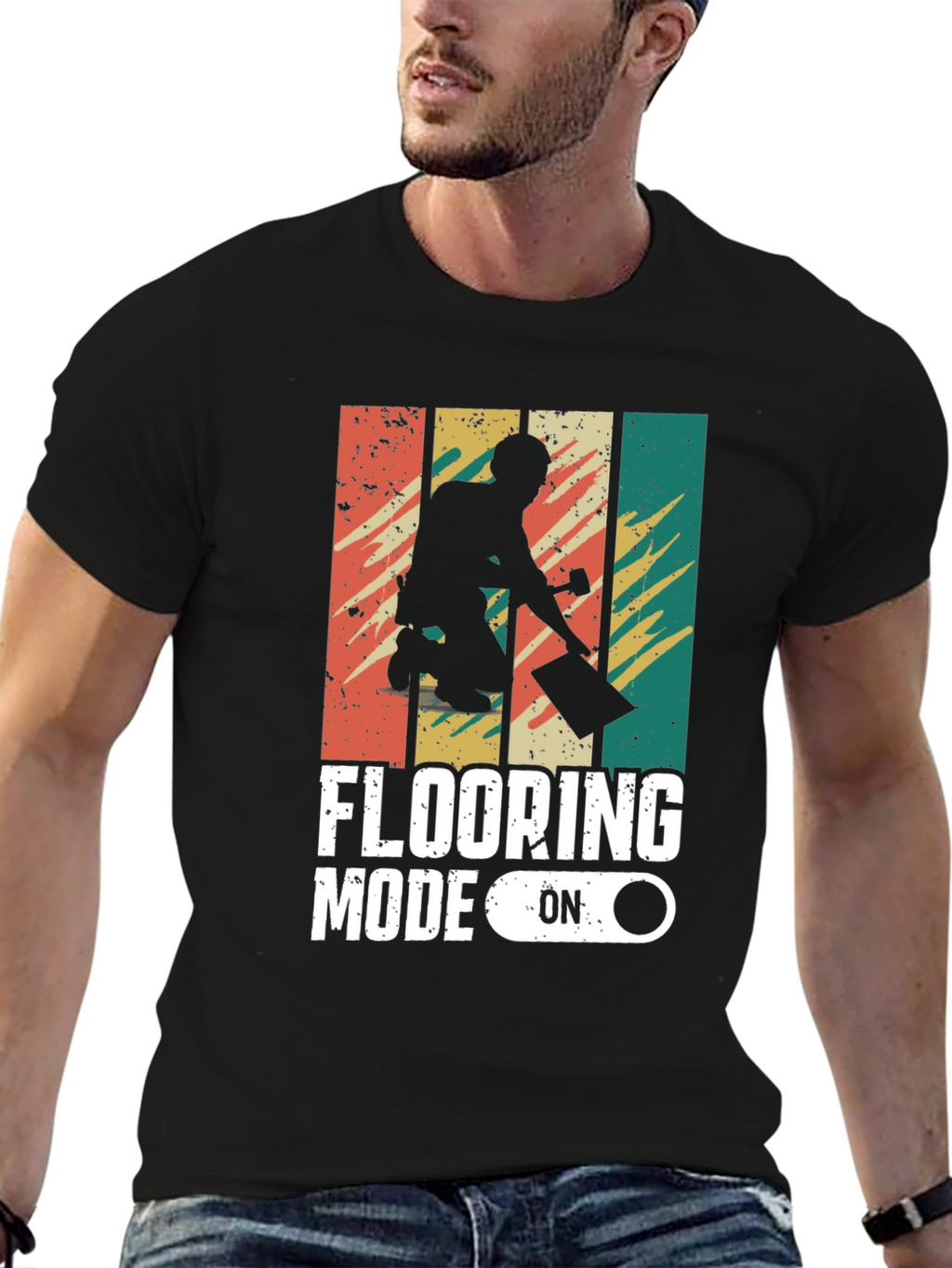Flooring Mode On Retro Graphic Tee