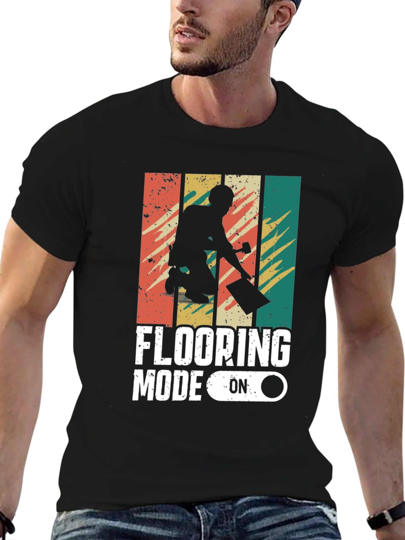 Flooring Mode On Retro Graphic Tee