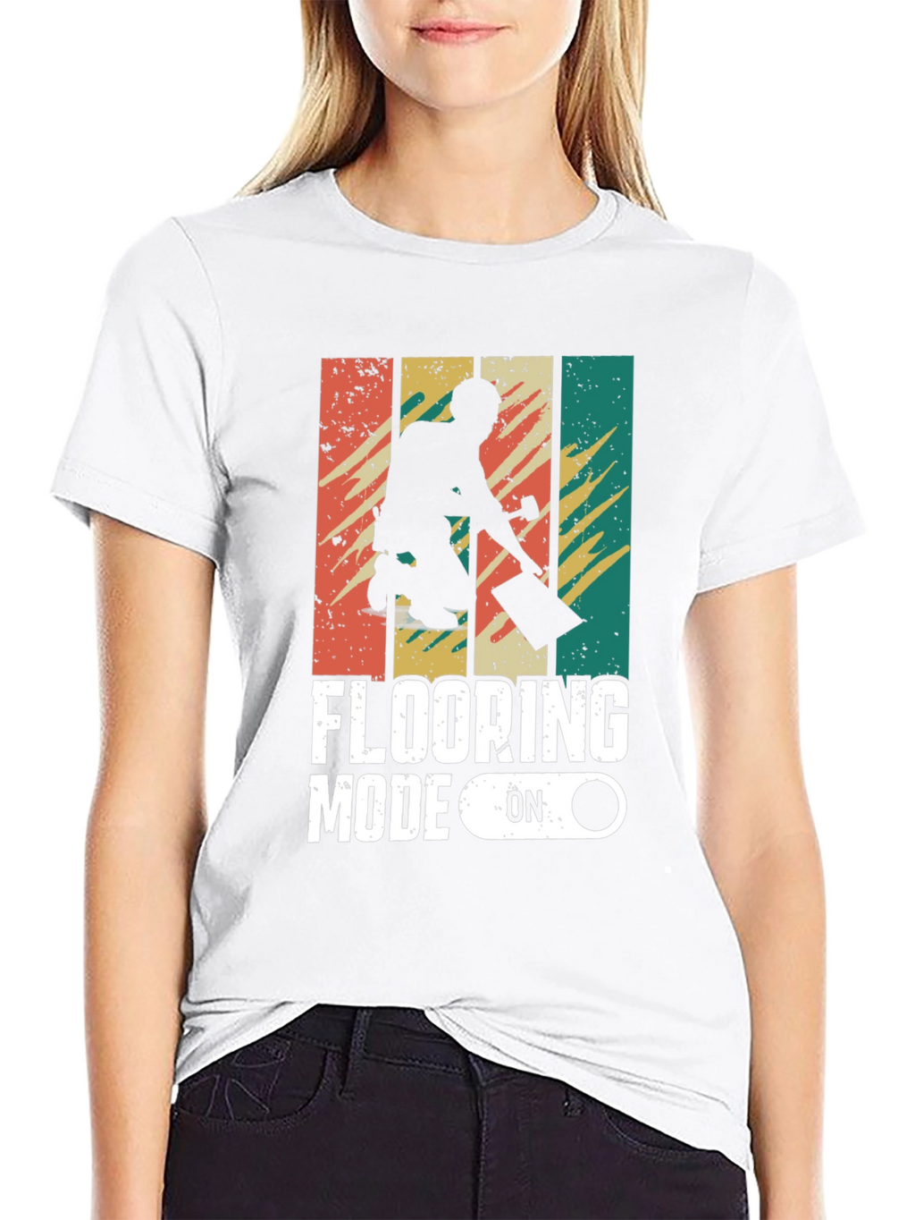 Flooring Mode On Retro Graphic Tee