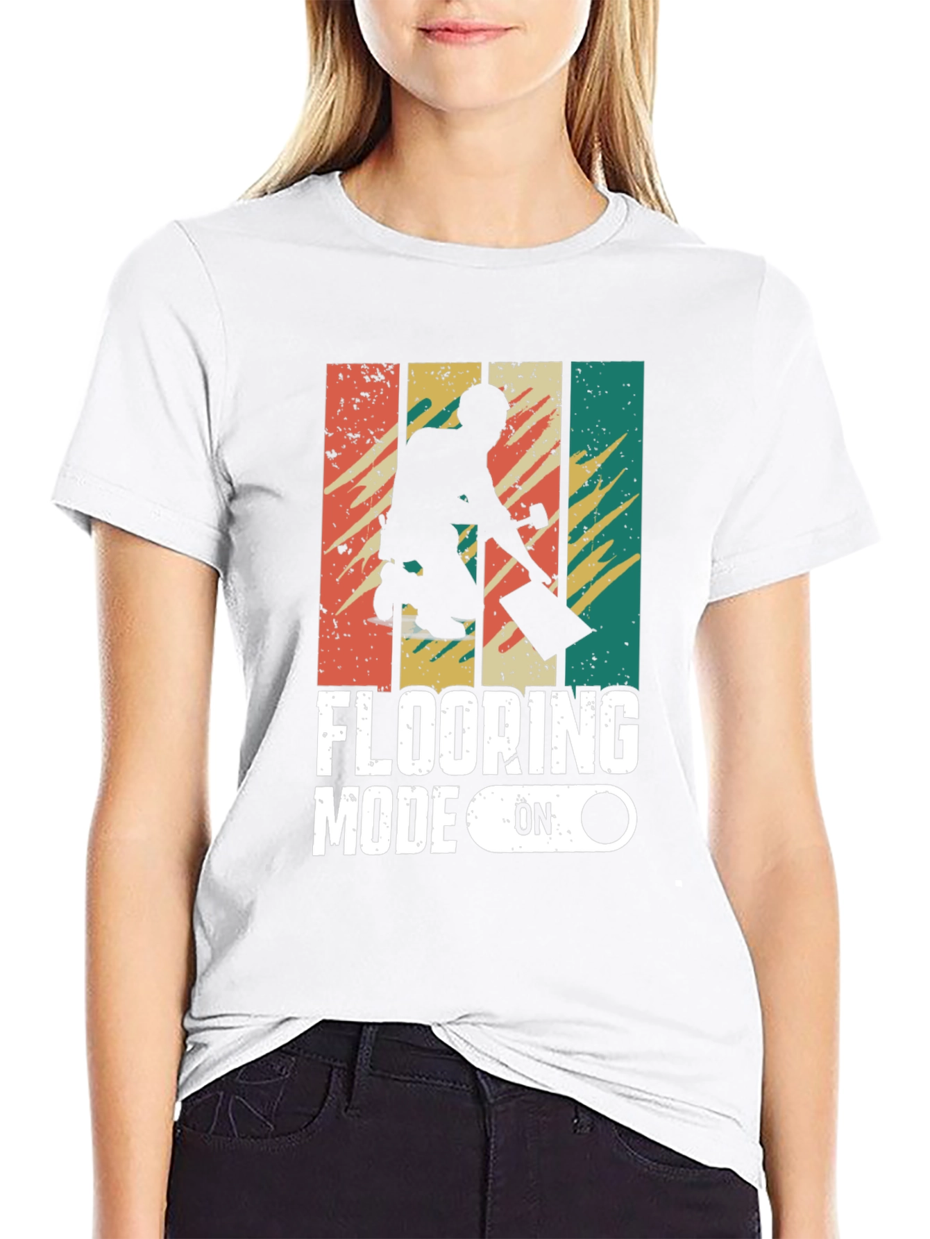 Flooring Mode On Retro Graphic Tee