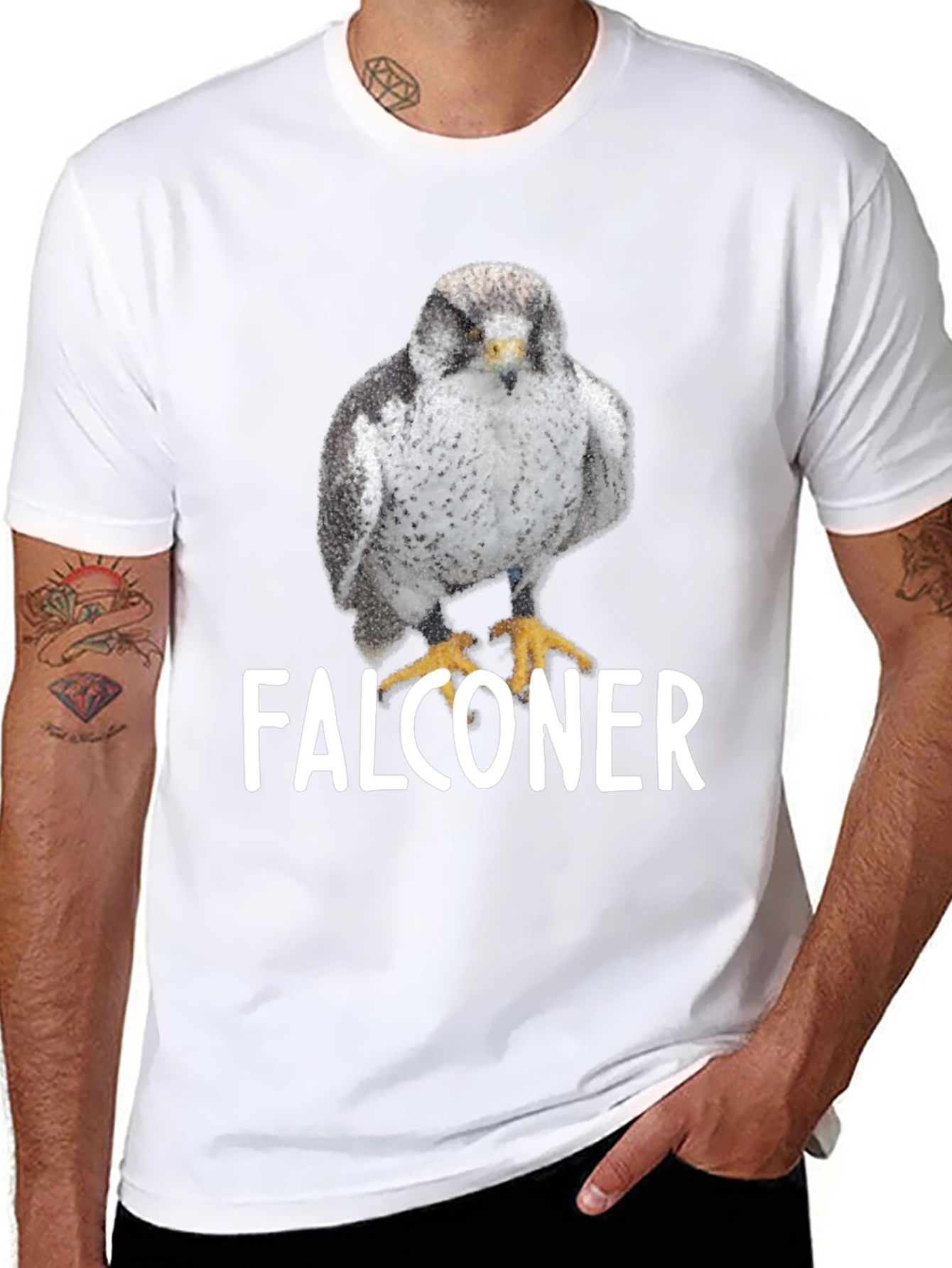 Falconer Graphic Tee - Bird Lover T-Shirt