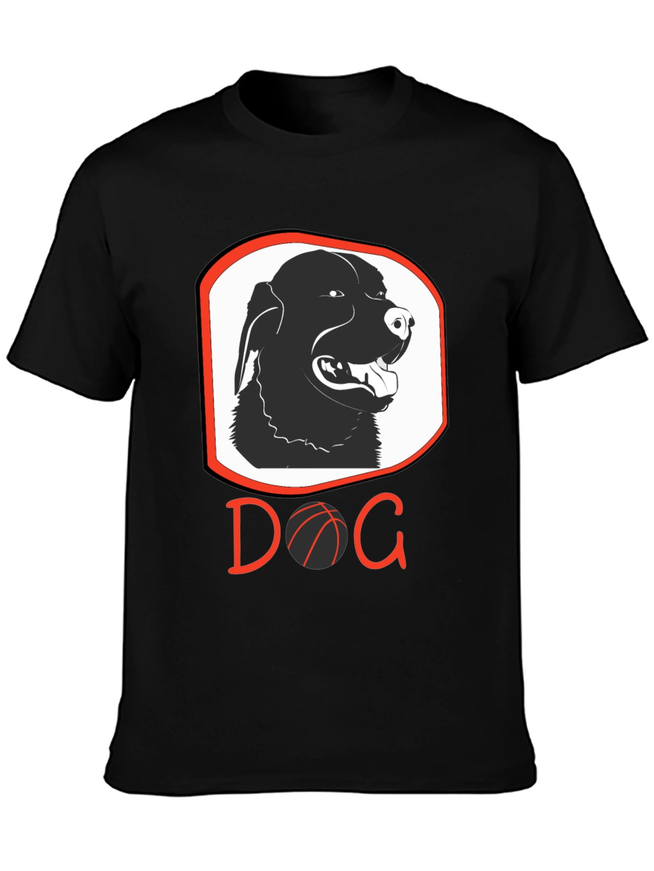 Dog Basketball Graphic T-Shirt