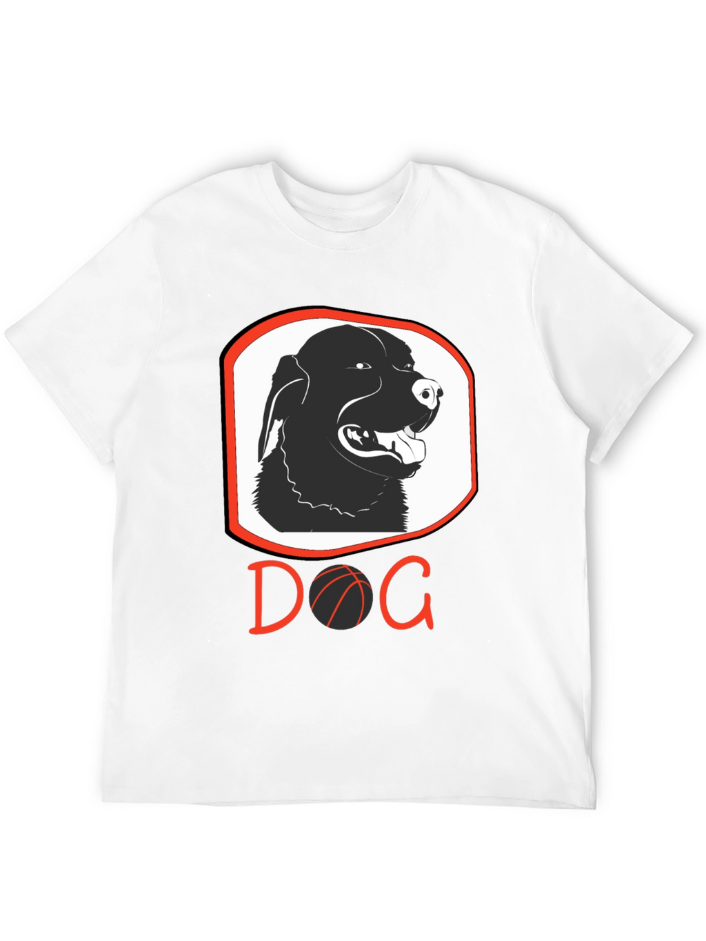 Dog Basketball Graphic T-Shirt