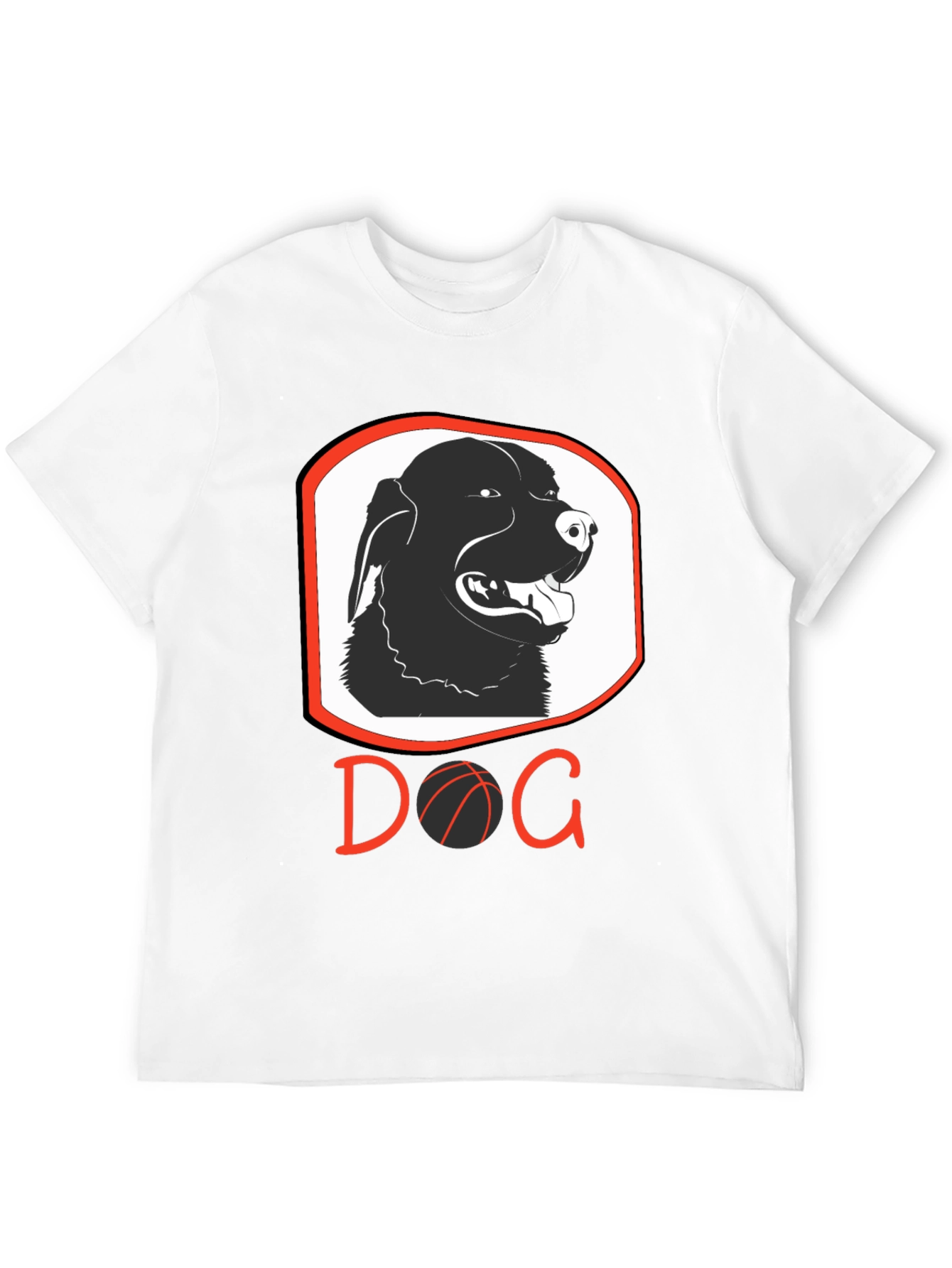 Dog Basketball Graphic T-Shirt