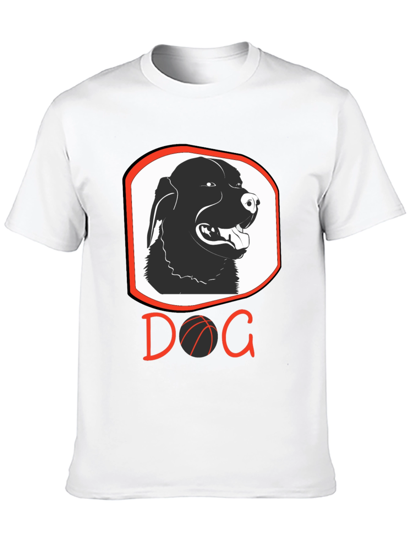 Dog Basketball Graphic T-Shirt