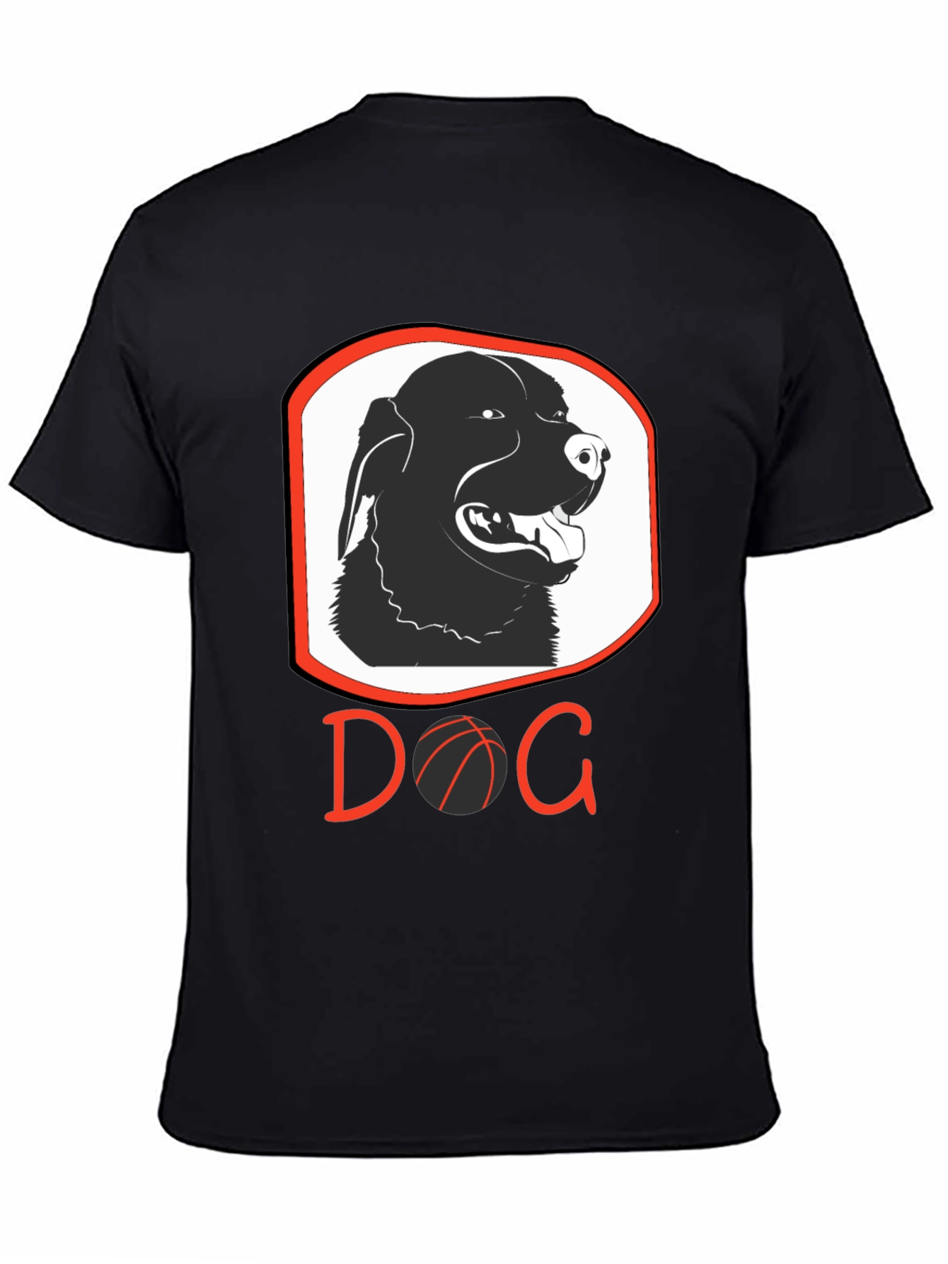 Dog Basketball Graphic T-Shirt