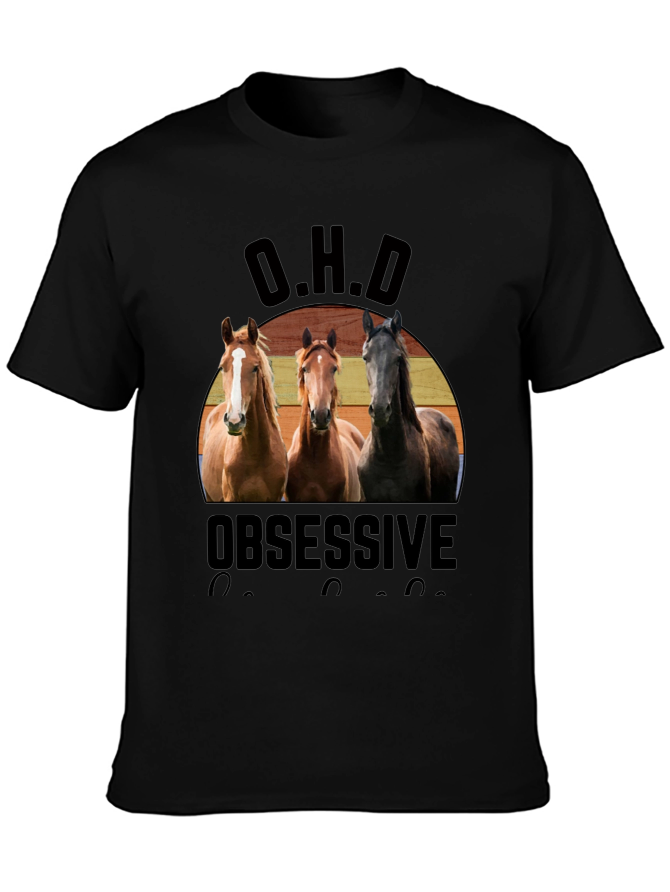 Obsessive Horse Disorder T-Shirt - OHD Horse Lover Tee