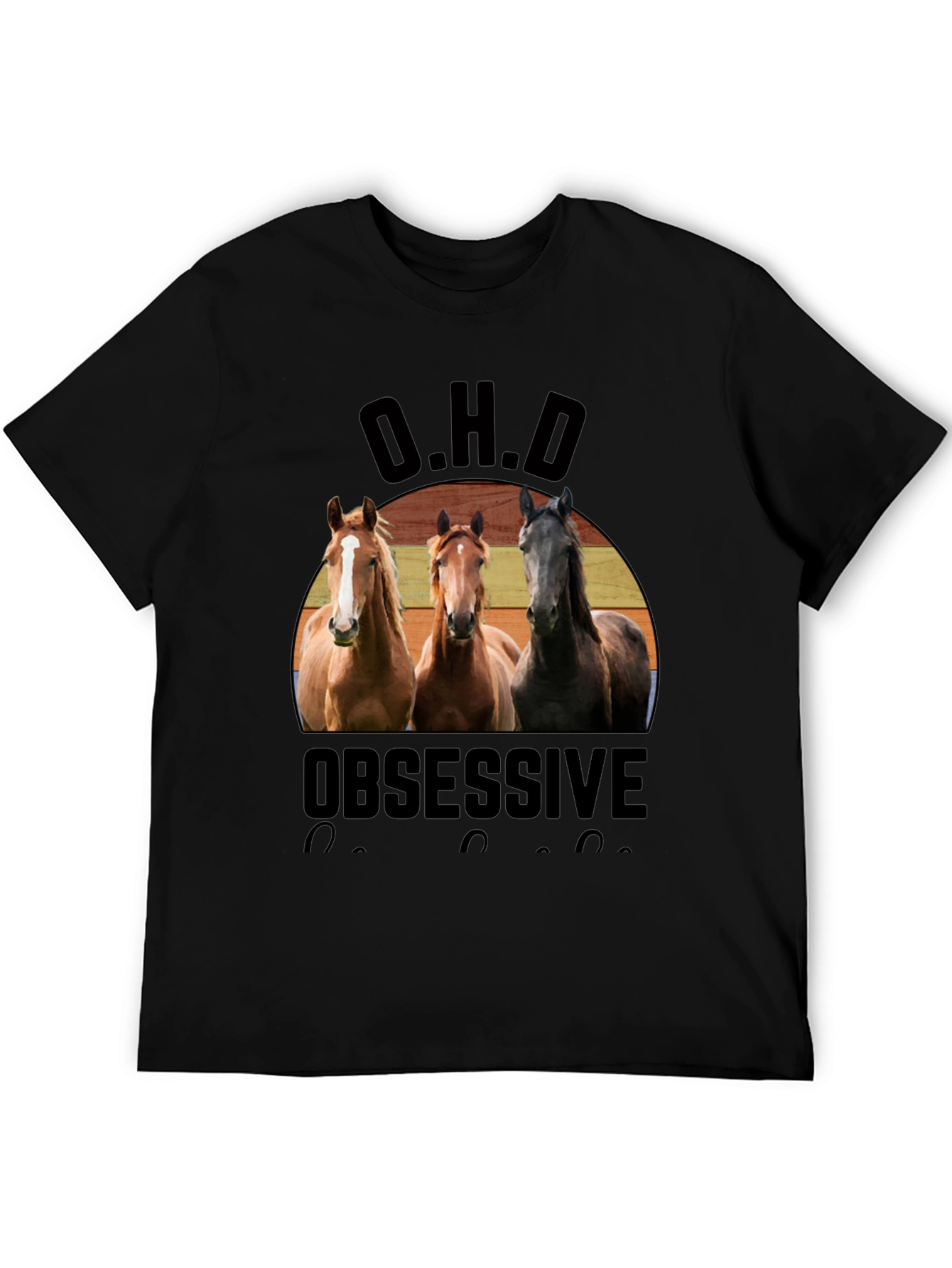Obsessive Horse Disorder T-Shirt - OHD Horse Lover Tee