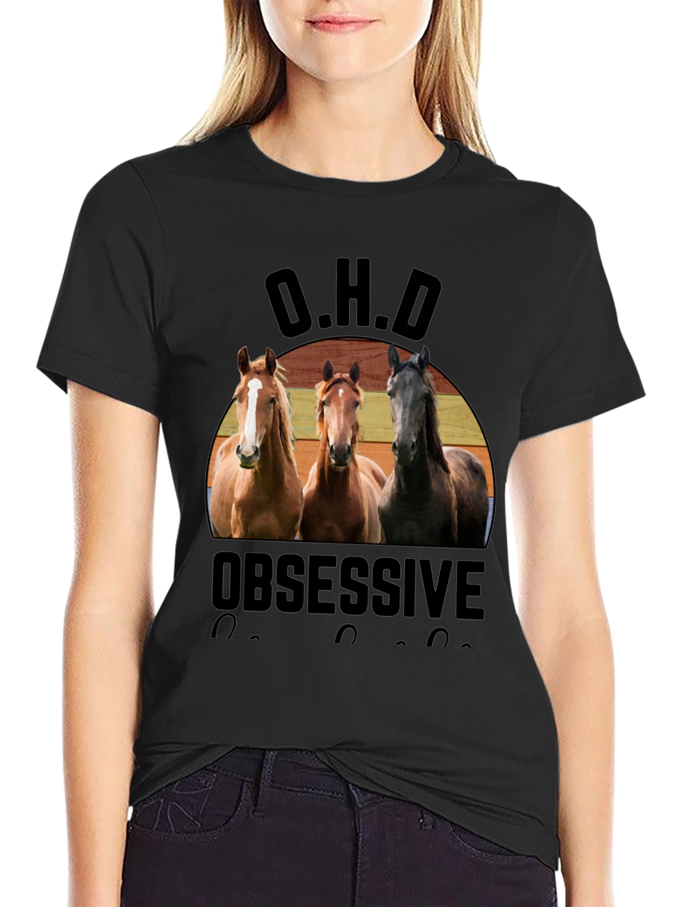Obsessive Horse Disorder T-Shirt - OHD Horse Lover Tee