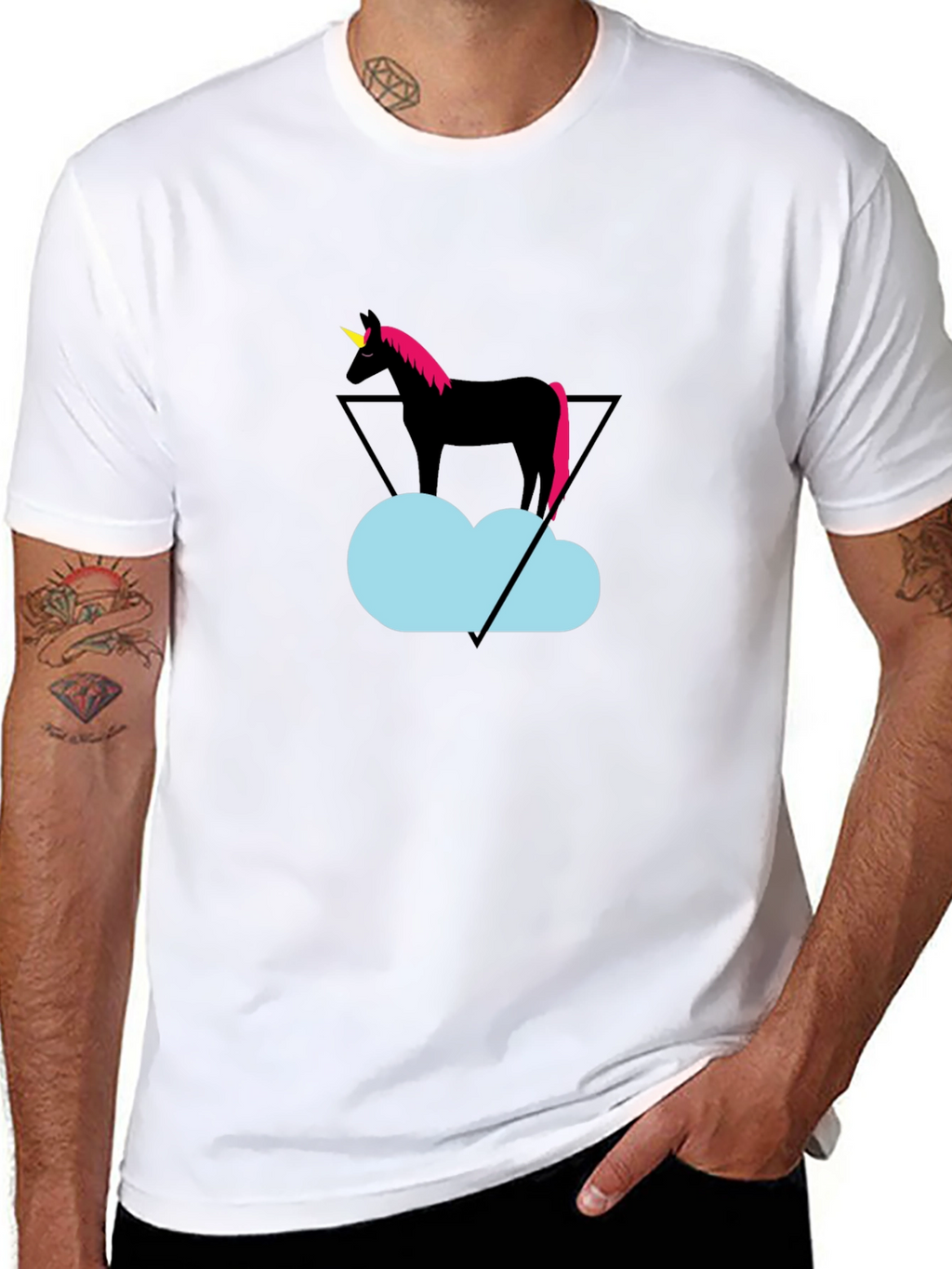 Unicorn on Cloud Graphic Tee