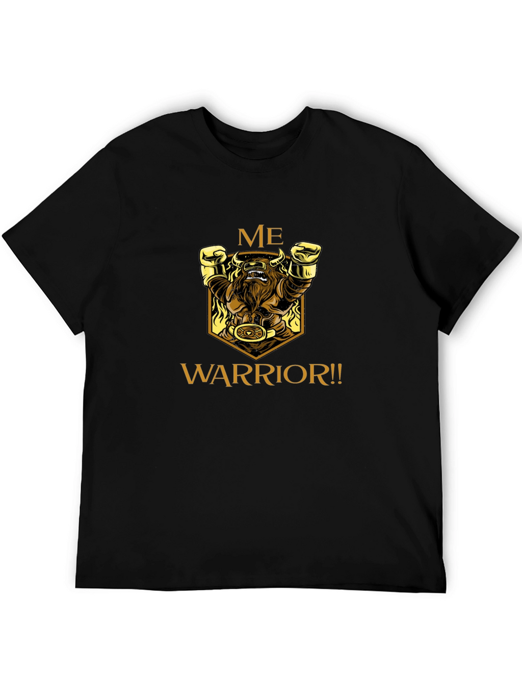 Me Warrior Graphic Black T-Shirt