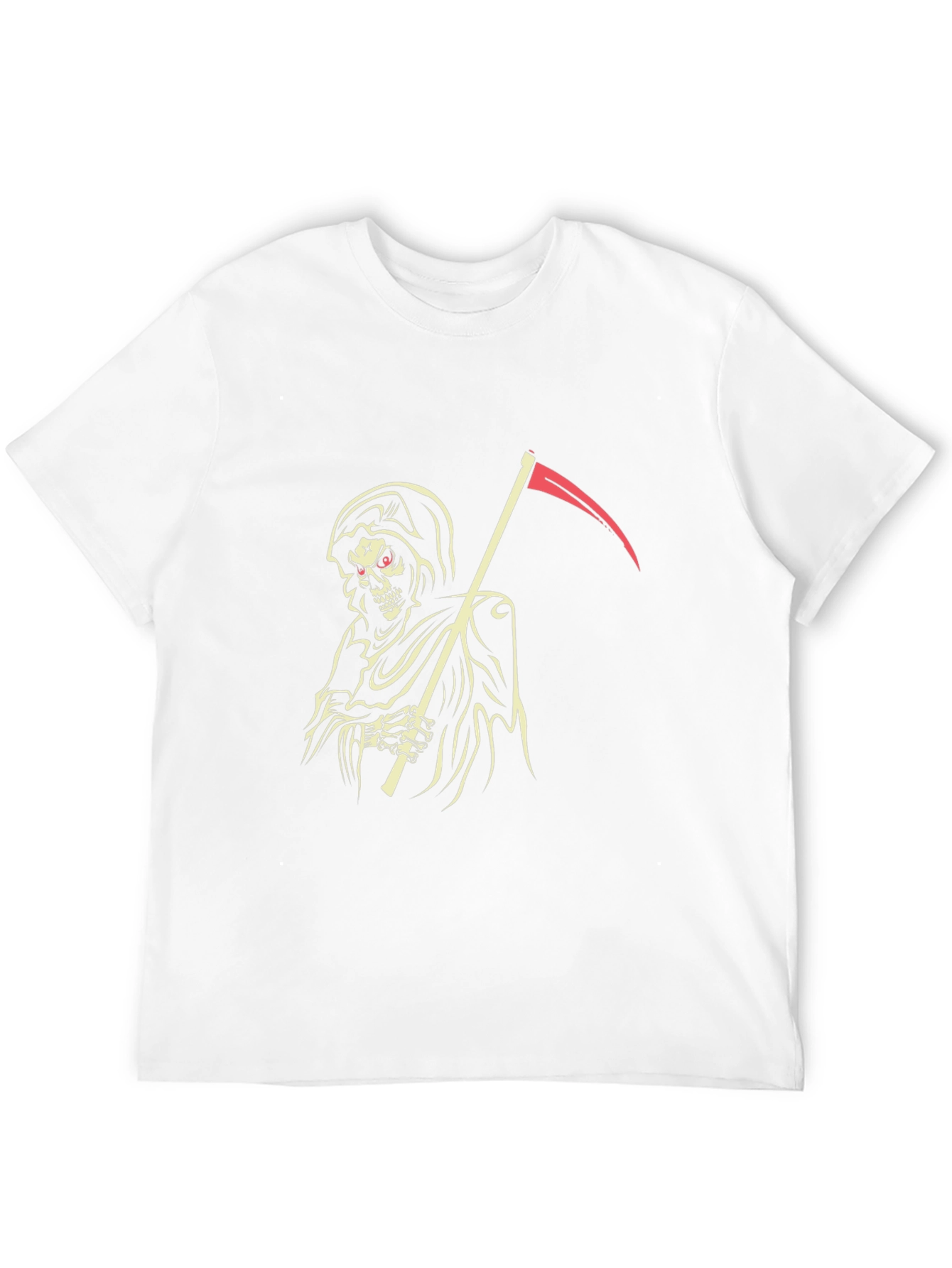 Grim Reaper Graphic Tee - Black Cotton T-Shirt