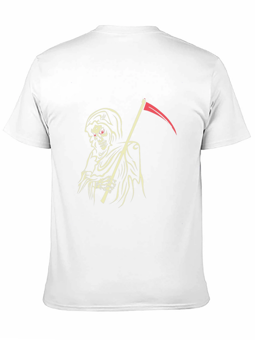 Grim Reaper Graphic Tee - Black Cotton T-Shirt
