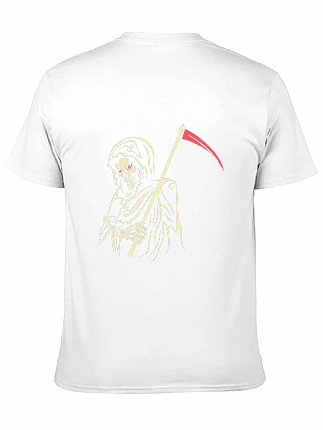 Grim Reaper Graphic Tee - Black Cotton T-Shirt