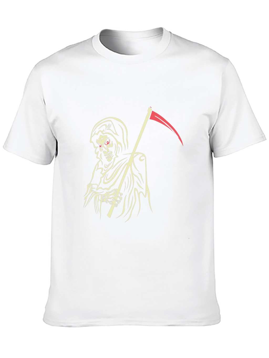 Grim Reaper Graphic Tee - Black Cotton T-Shirt