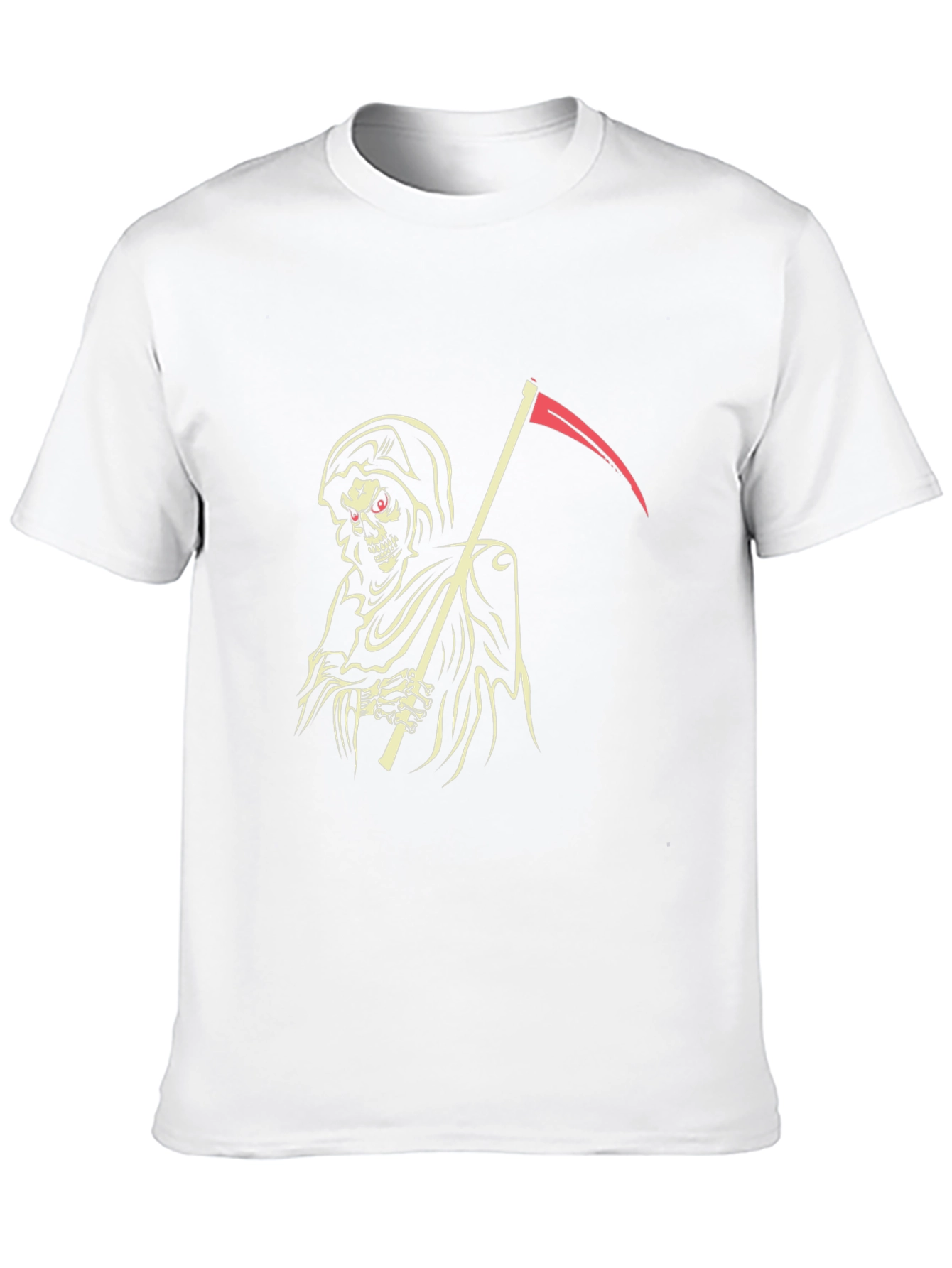Grim Reaper Graphic Tee - Black Cotton T-Shirt