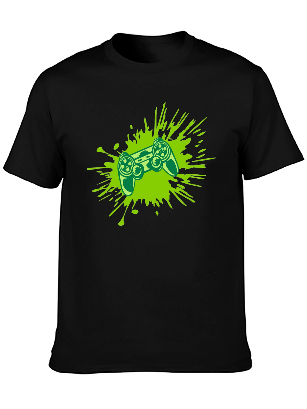 Gaming Controller Splash Tee - Black
