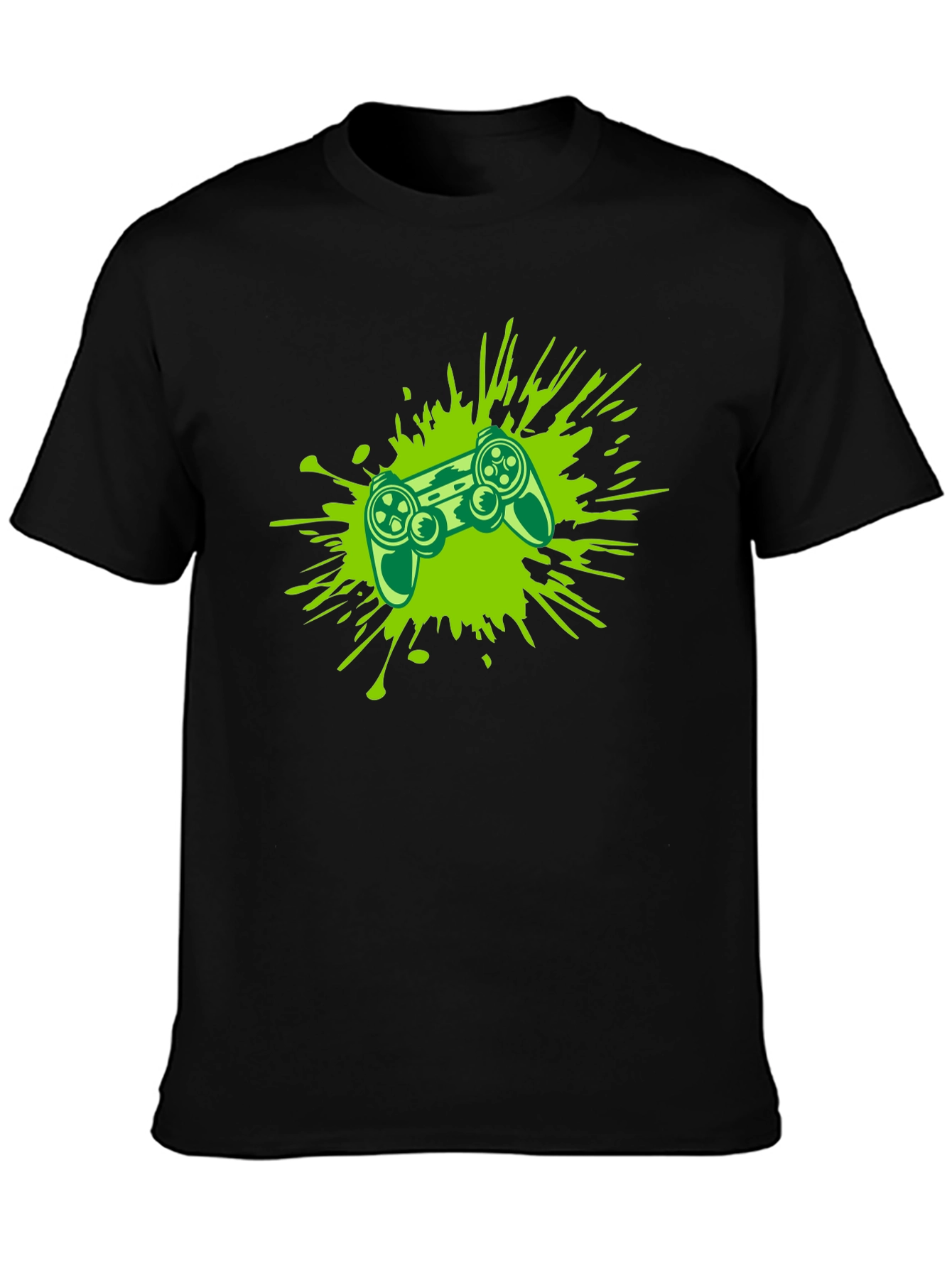 Gaming Controller Splash Tee - Black