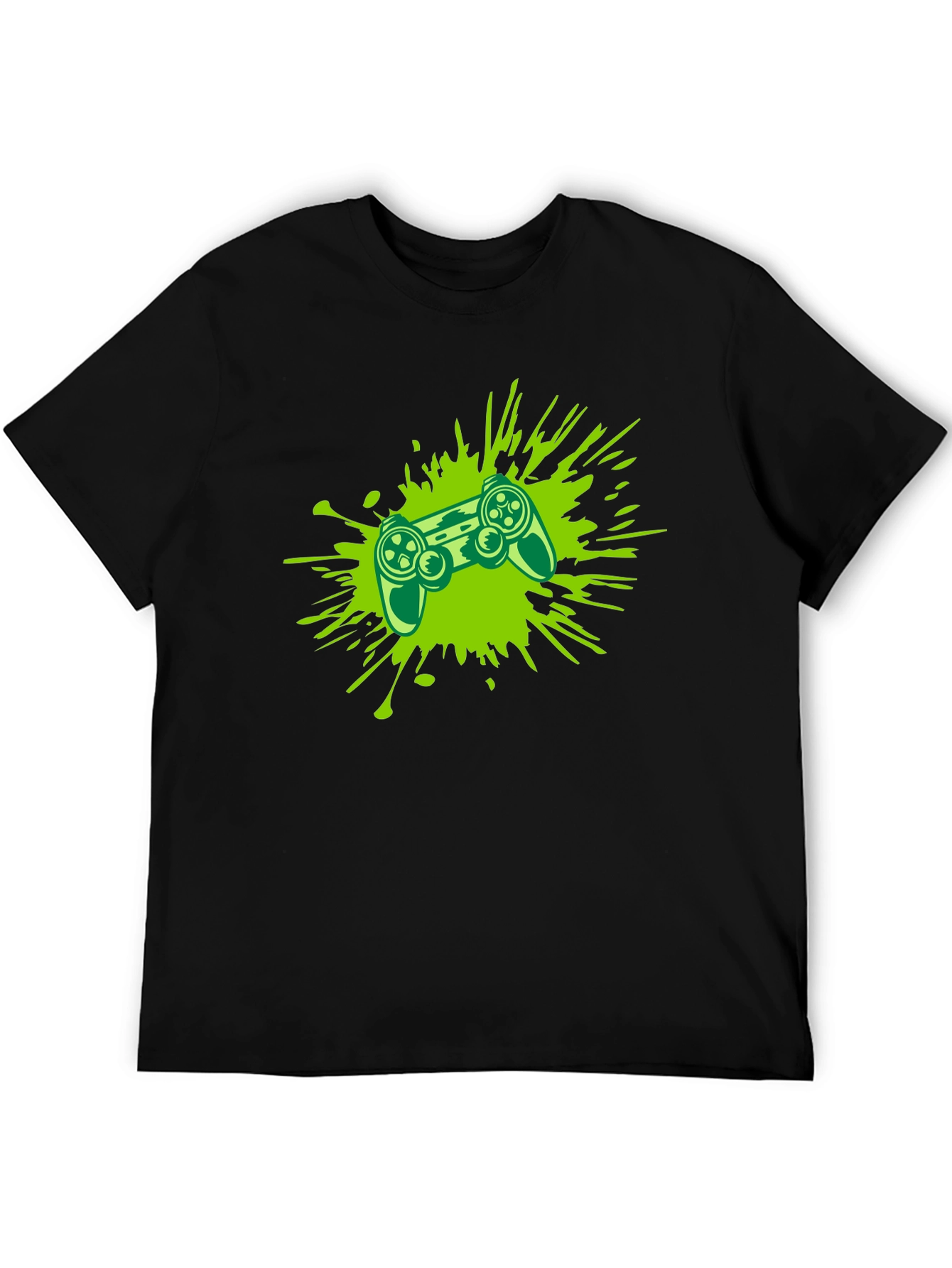 Gaming Controller Splash Tee - Black