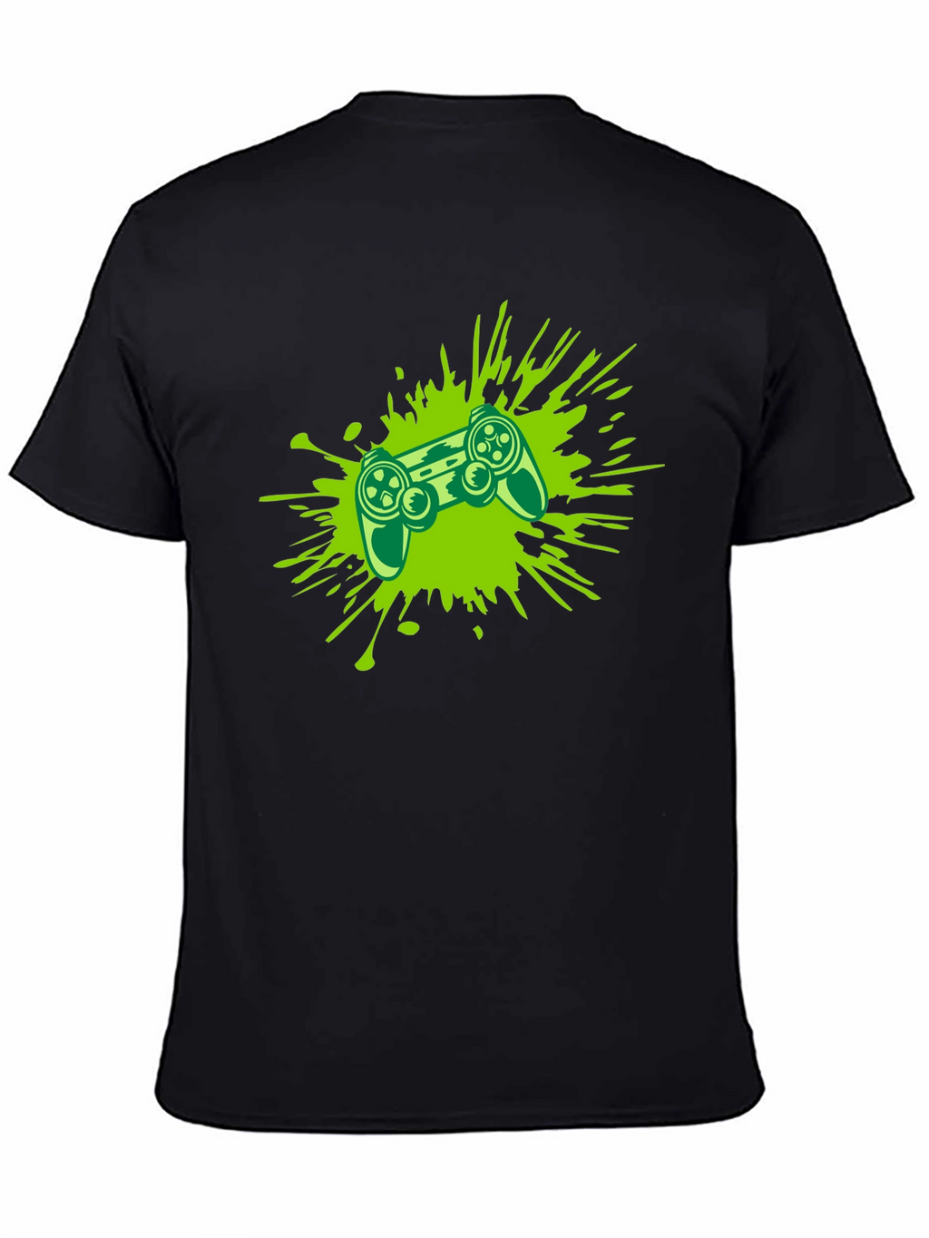 Gaming Controller Splash Tee - Black