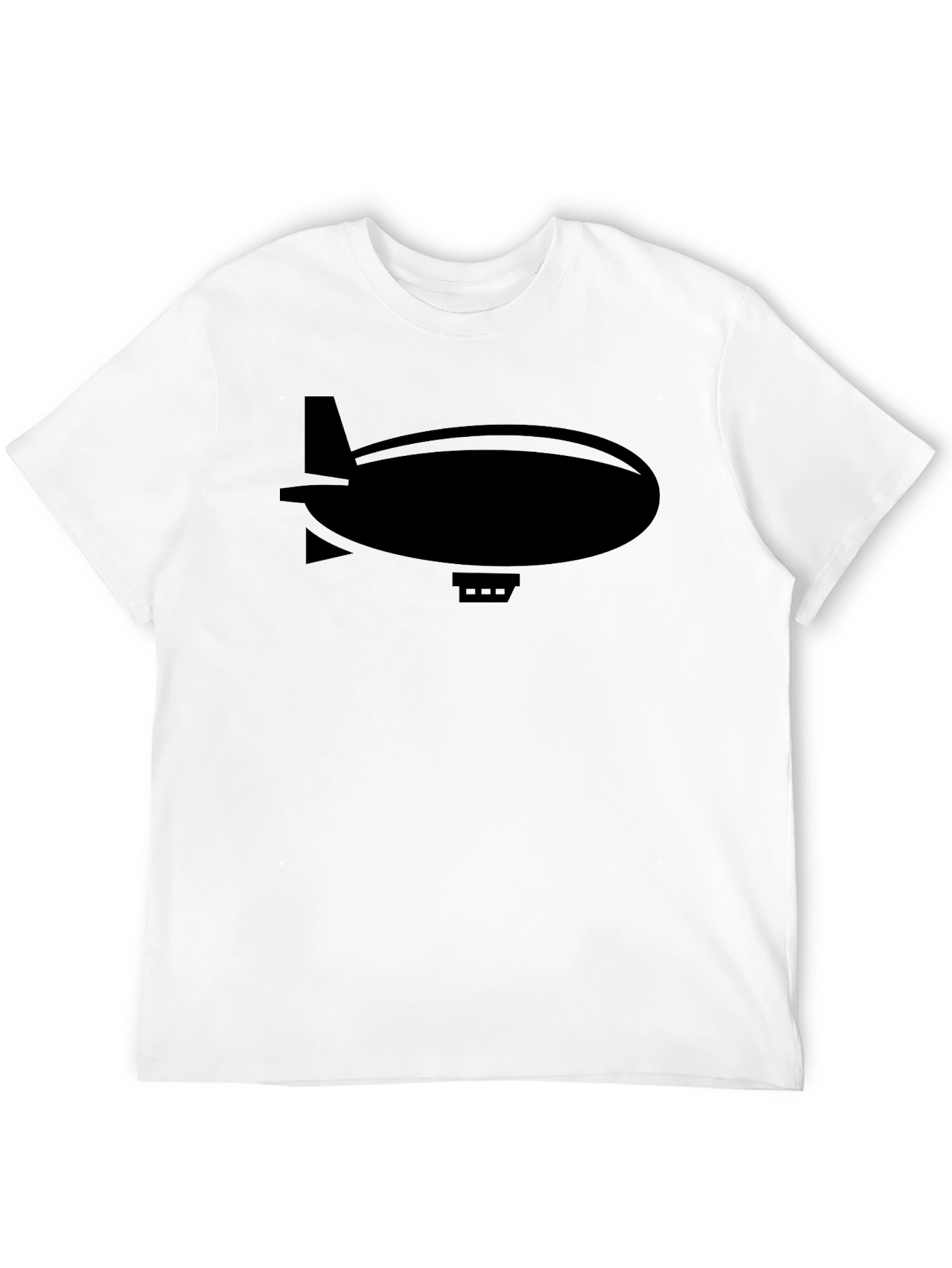 Airship Graphic Tee - Black Cotton T-Shirt