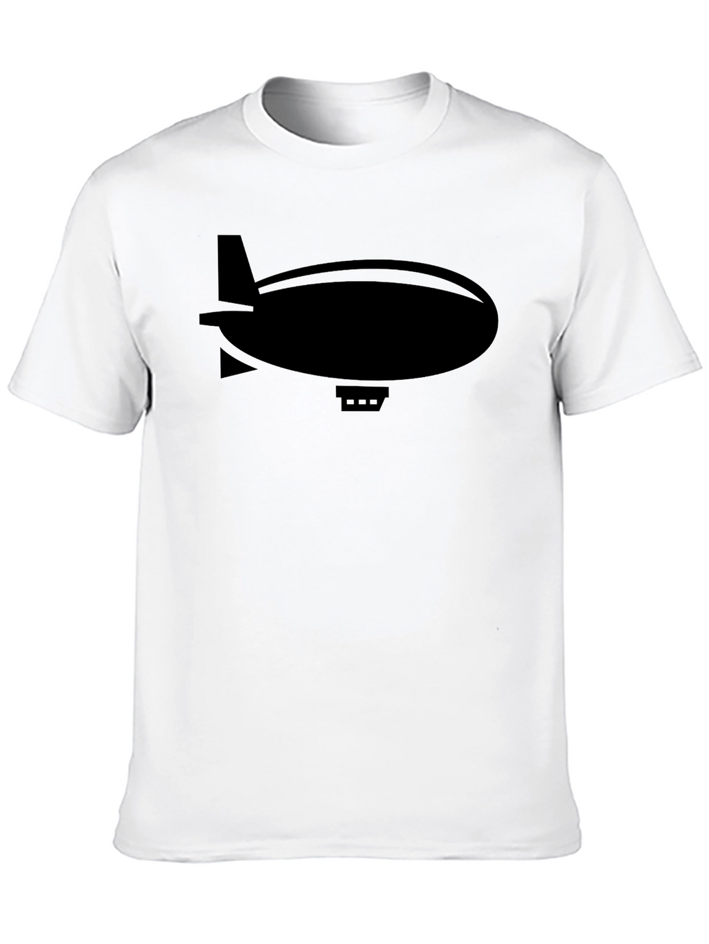 Airship Graphic Tee - Black Cotton T-Shirt