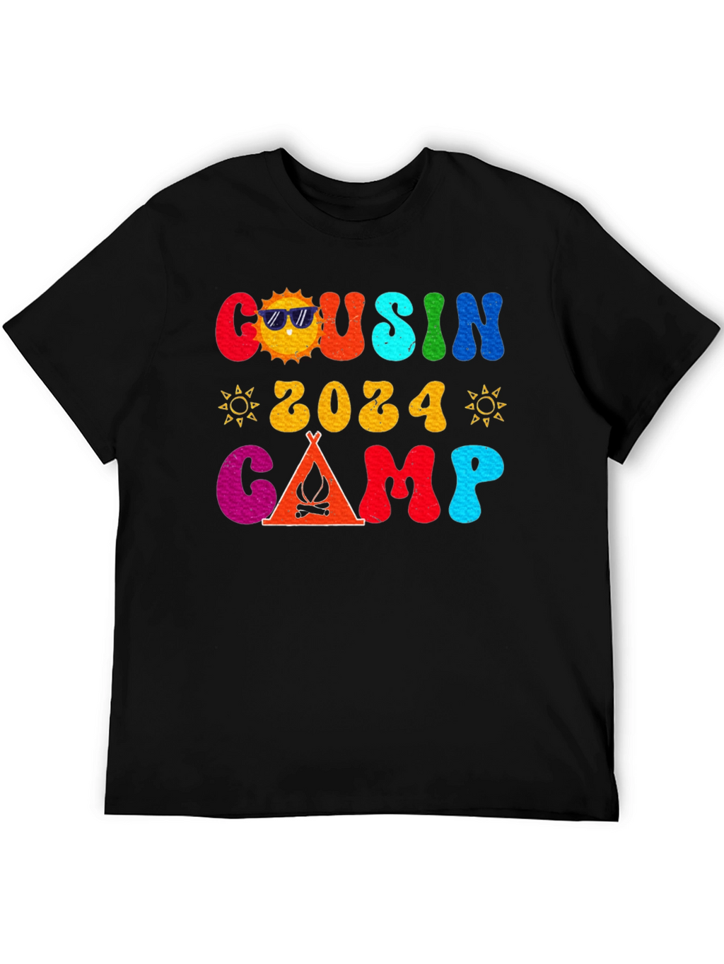 Cousin Camp 2024 Retro Graphic T-Shirt